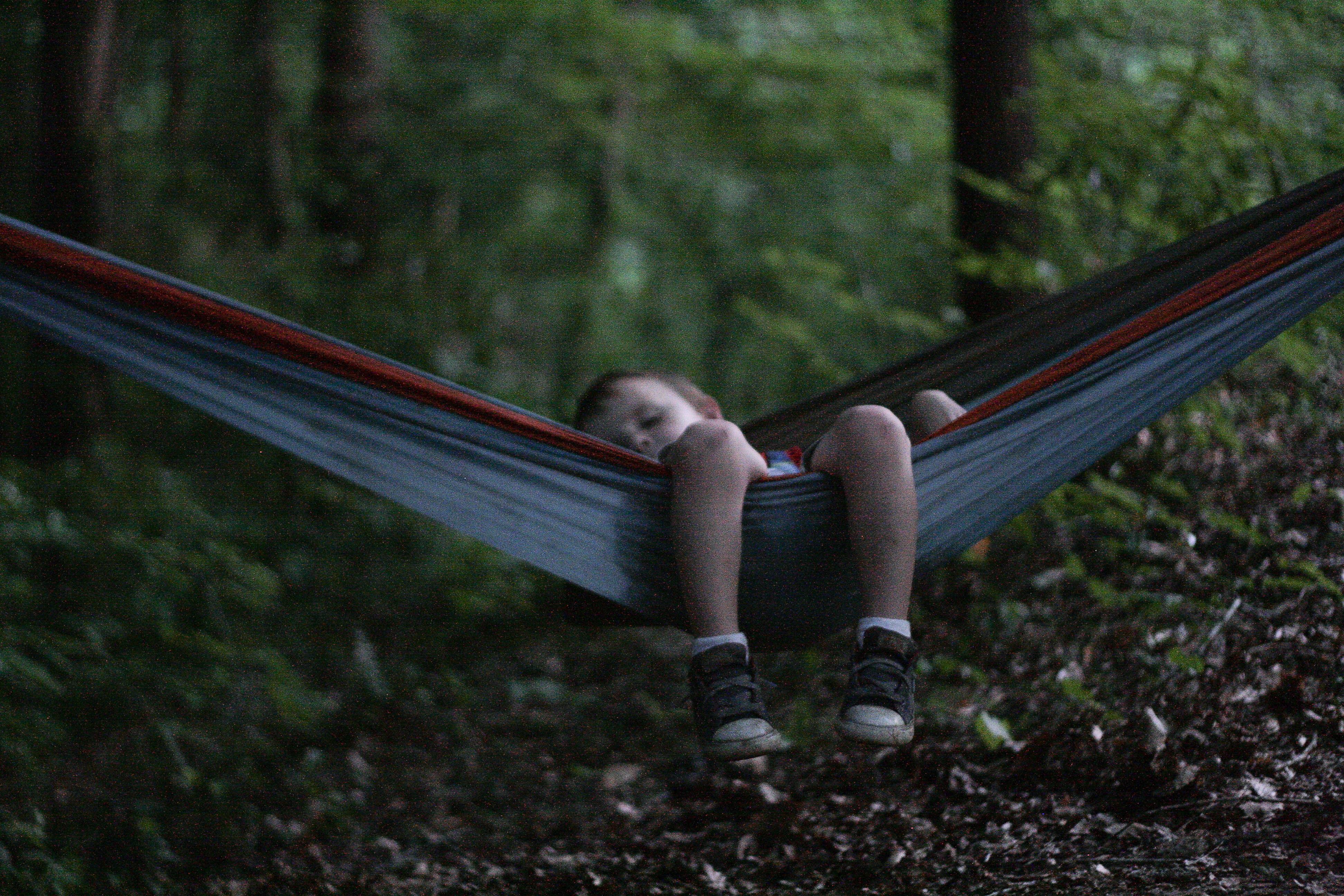 ITAP, my 5yearold son on his first camping trip, at dusk r