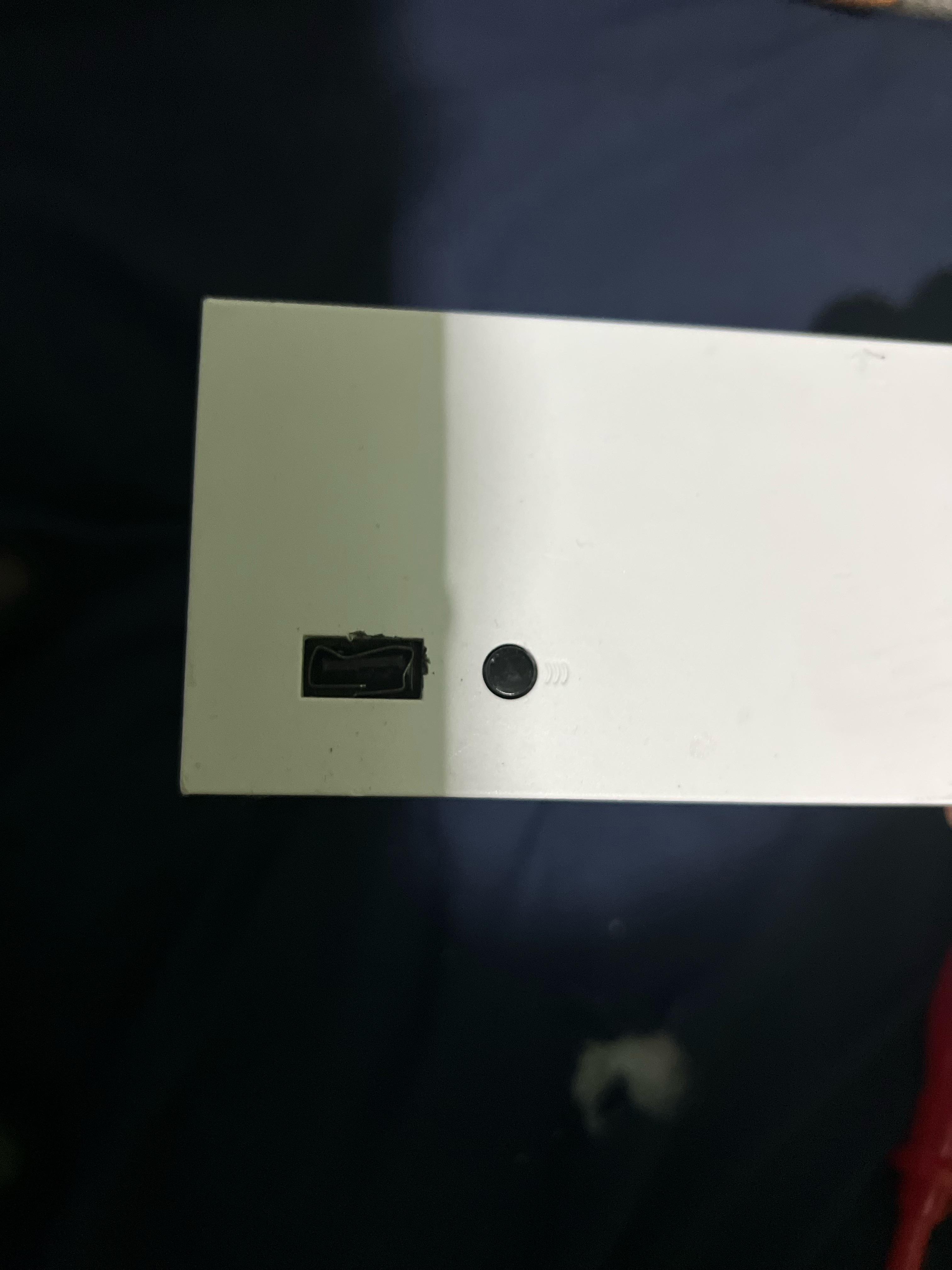 When you break a usb cable and a piece of plastic gets stuck in the