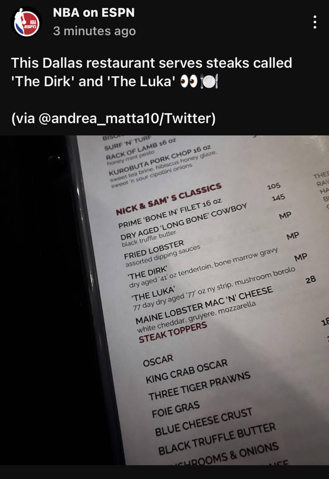 [Townsend] Along with favoring his lower left leg, Doncic has been