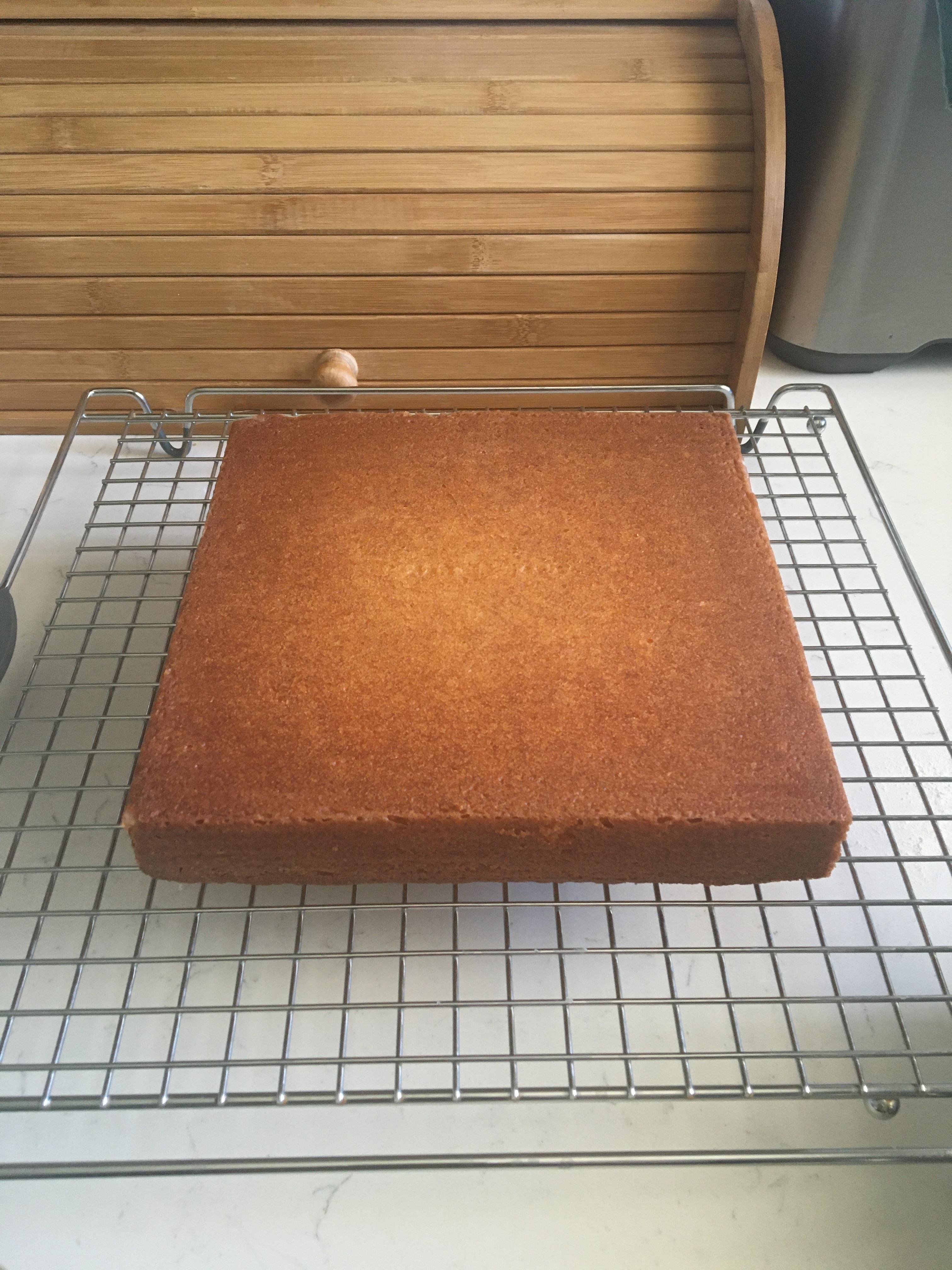 My butter cake came out of the pan satisfyingly square and golden r