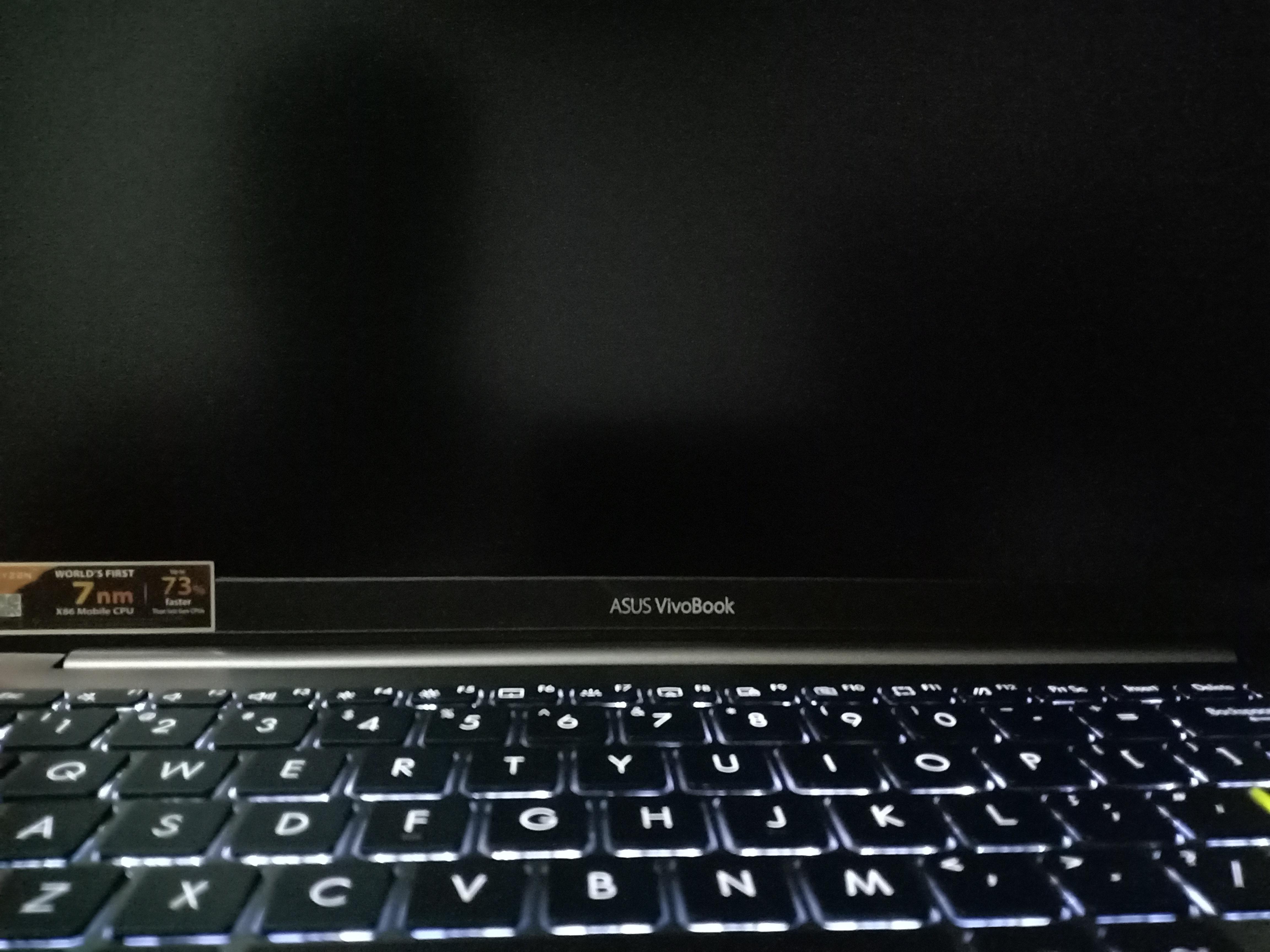 Asus Vivobook s14 screen went black but backlit keyboard works fine