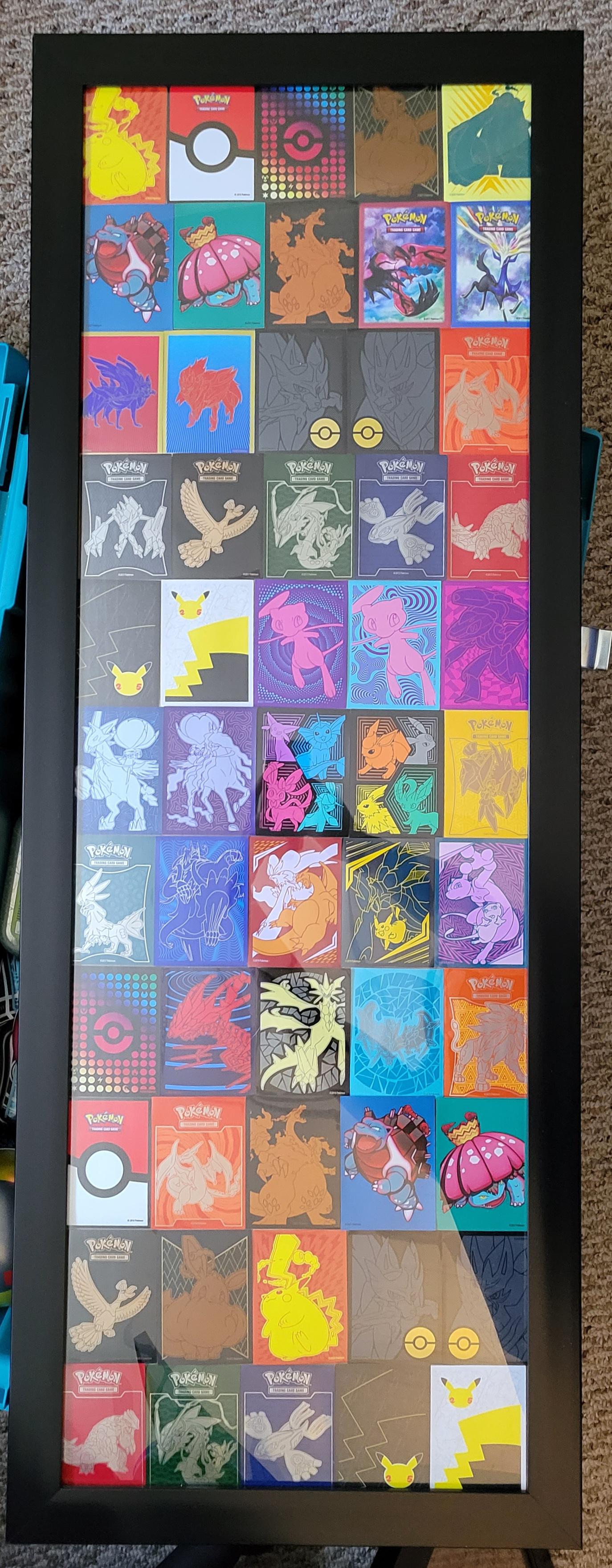 ETB card sleeves from over the years PokemonTCG