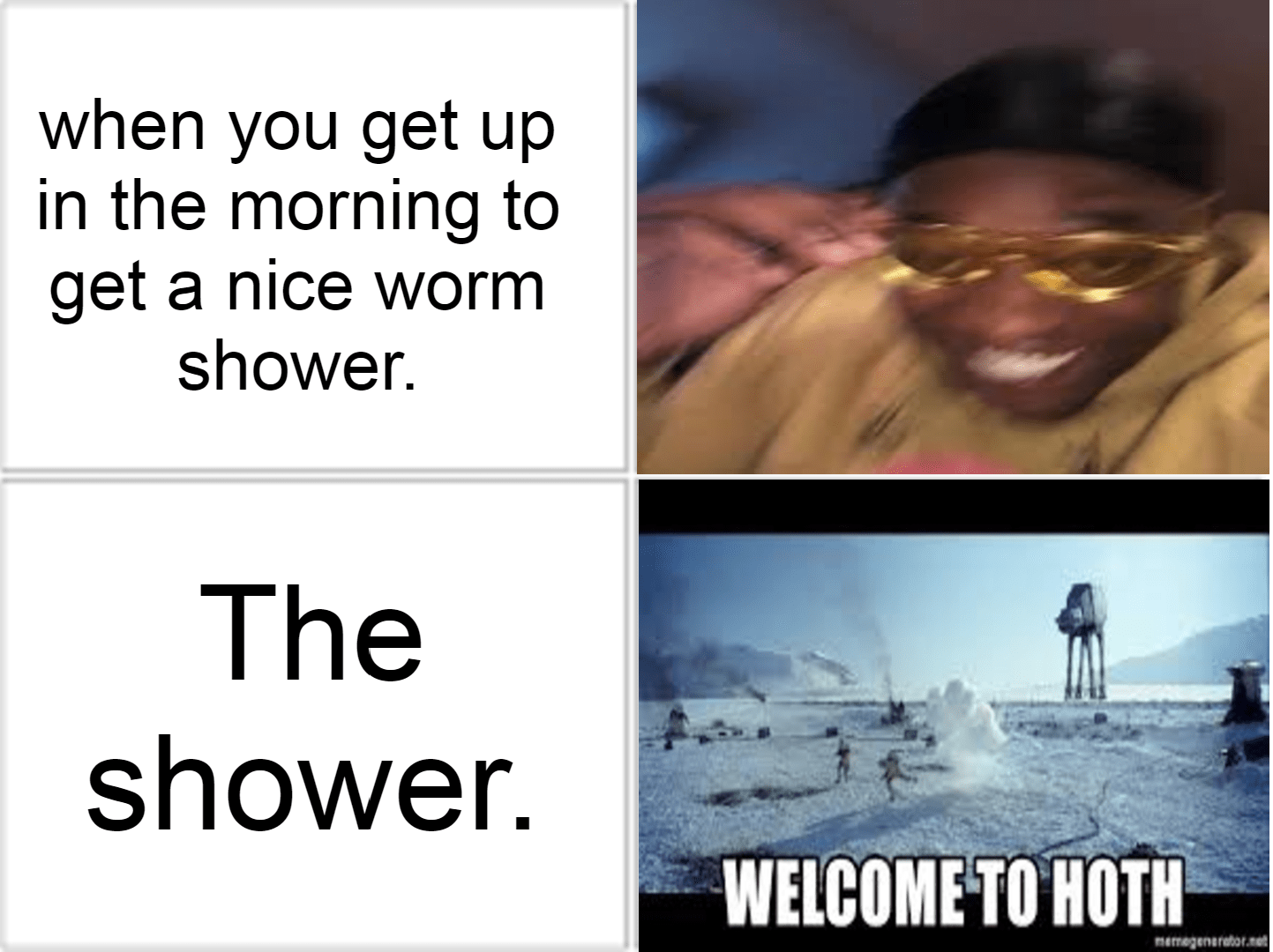 having a shower in the morning be like r/starwarsmemes