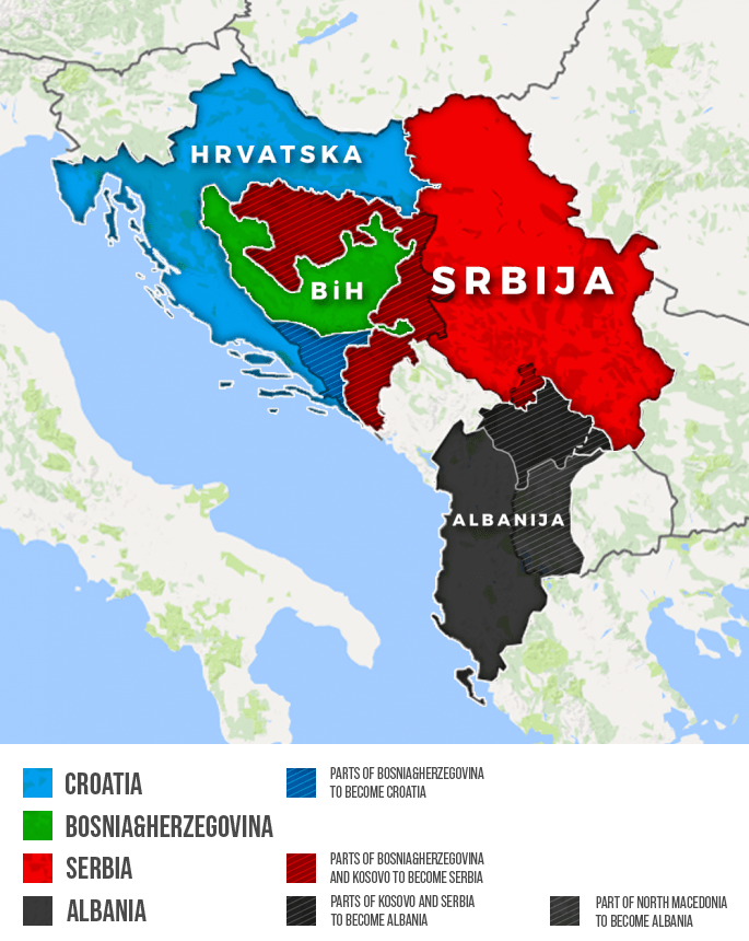 Yugoslavia Map Then And Now