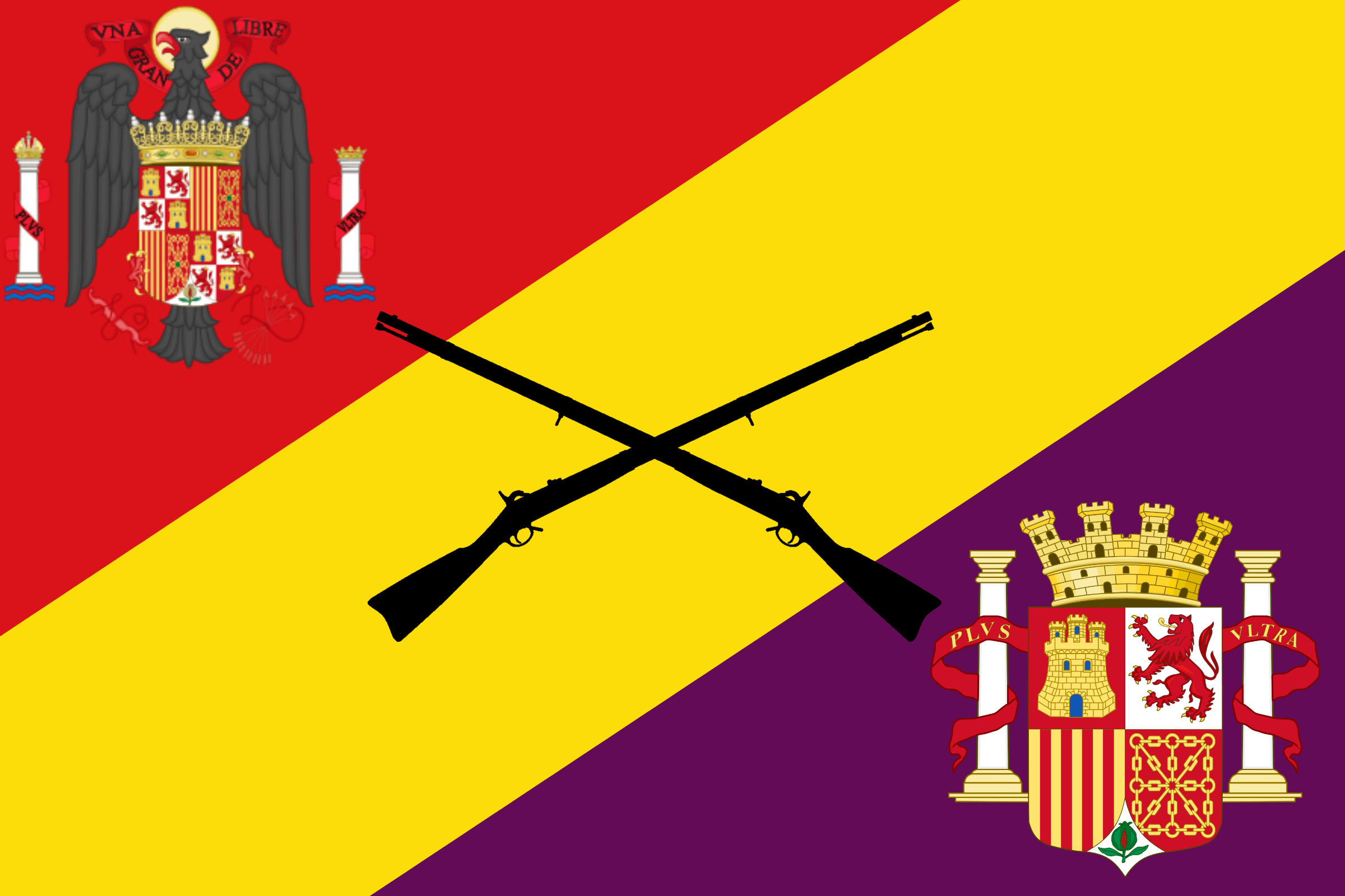 Flag of the Spanish Civil War (not Spain, just the civil war) r