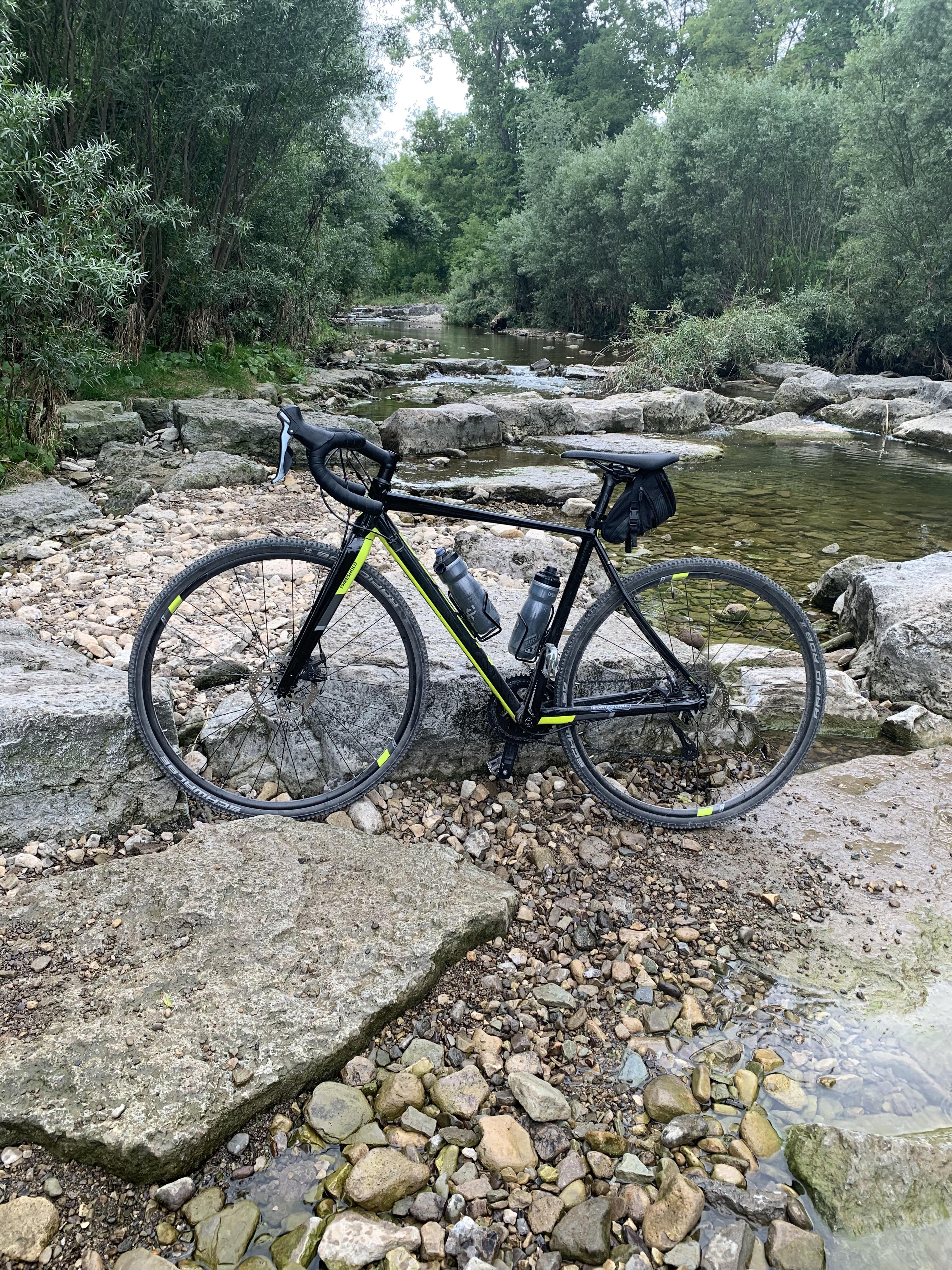 Went out for some ‘cross riding... carrying your bike through sloppy