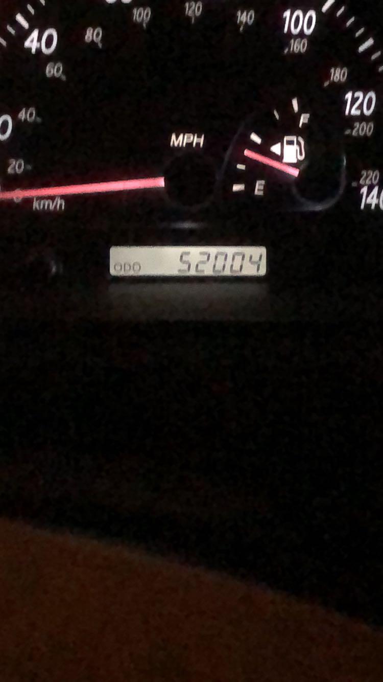 Mileage on my 2002 : r/Camry