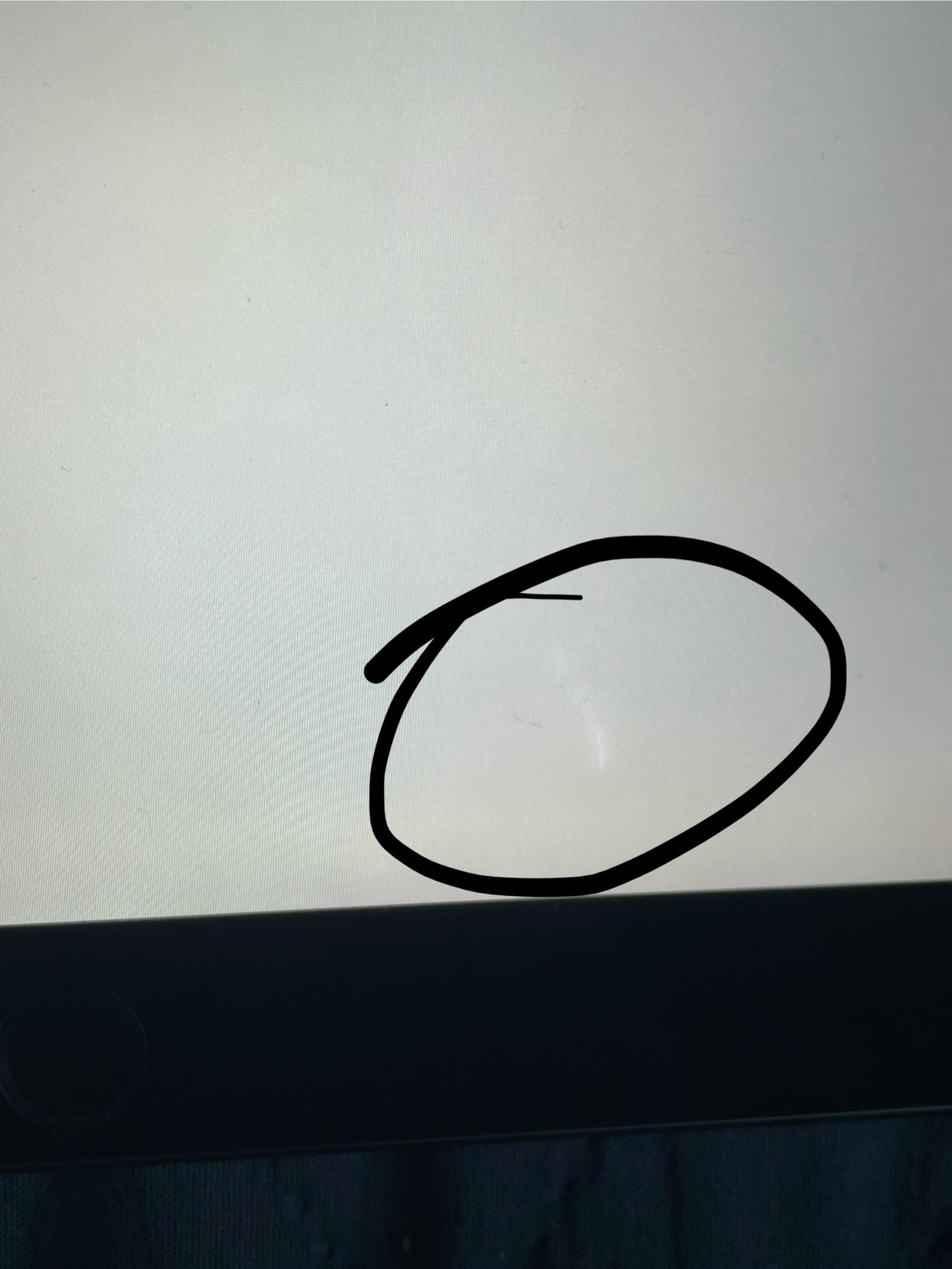does anyone know what this brighter spot on my ipad screen could be
