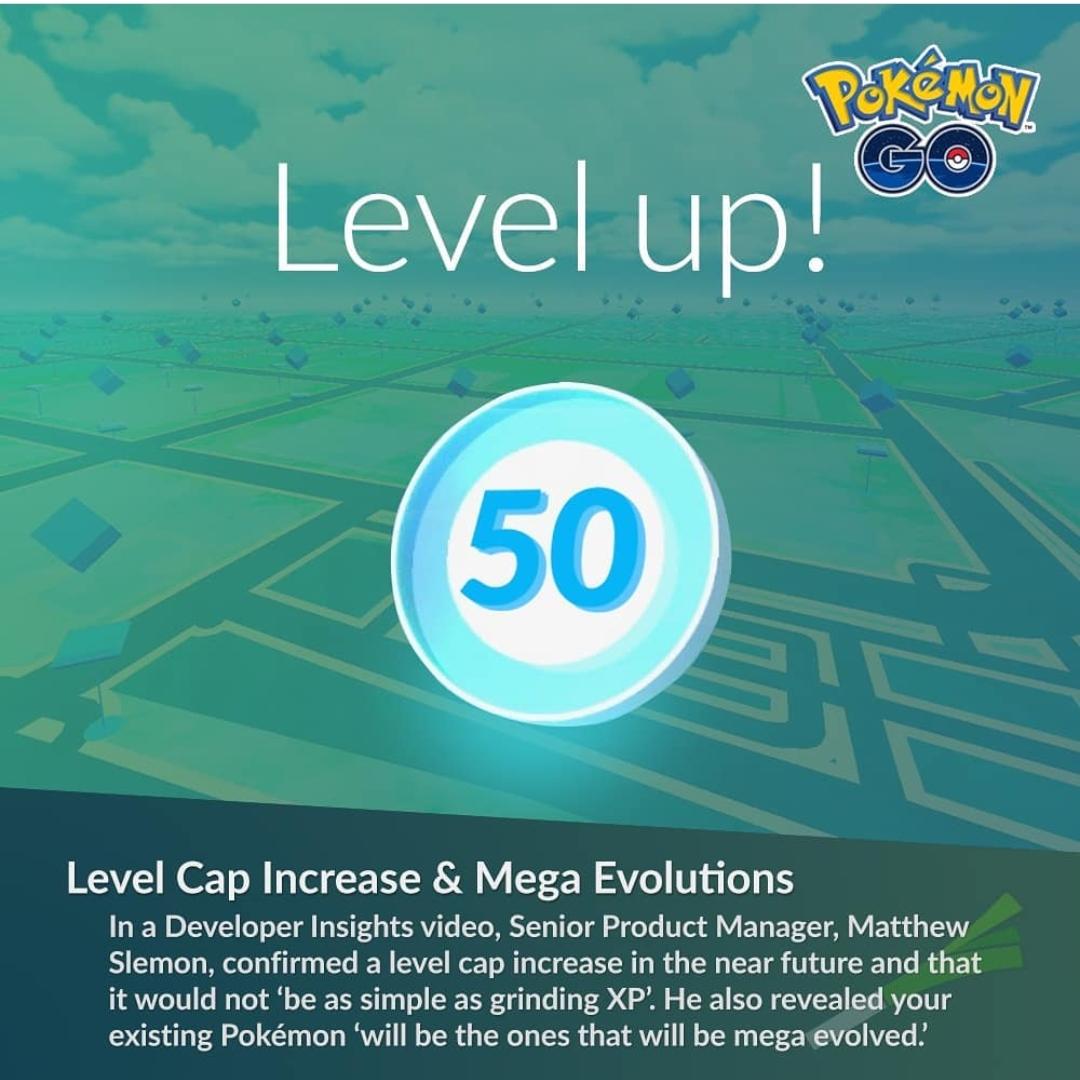 Level cap going to be increased pokemongo