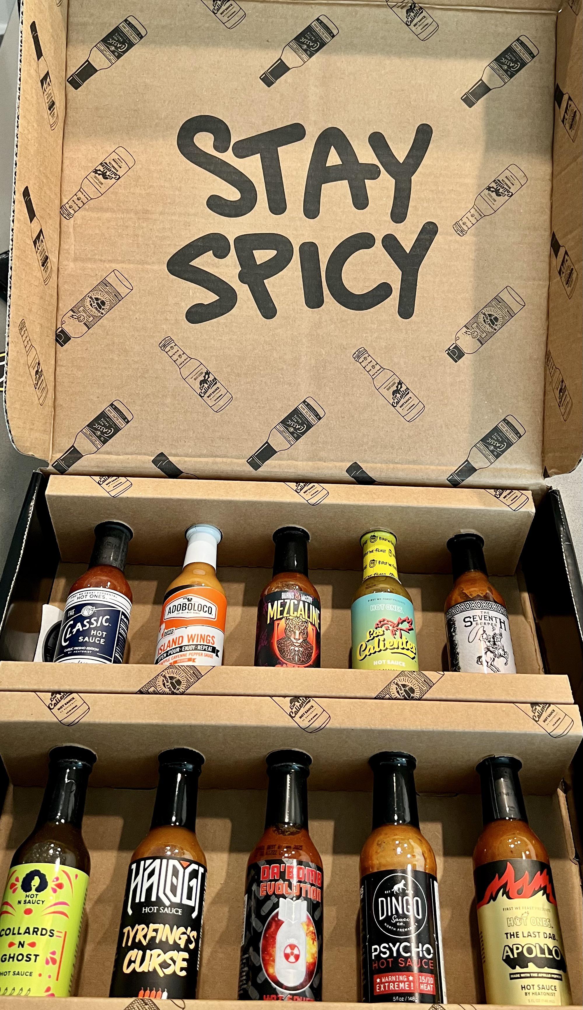 Hot sauce gift box inspired by Hot Ones Season 18 r/mildlyinteresting