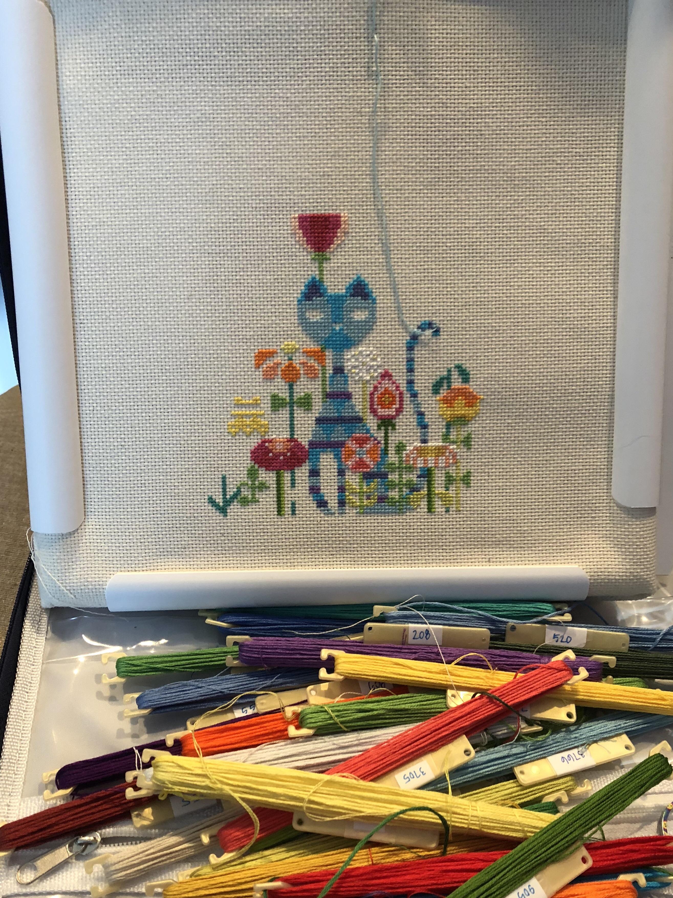[WIP] I love all the bright colors! Garden Cat by Satsuma Street, Jody