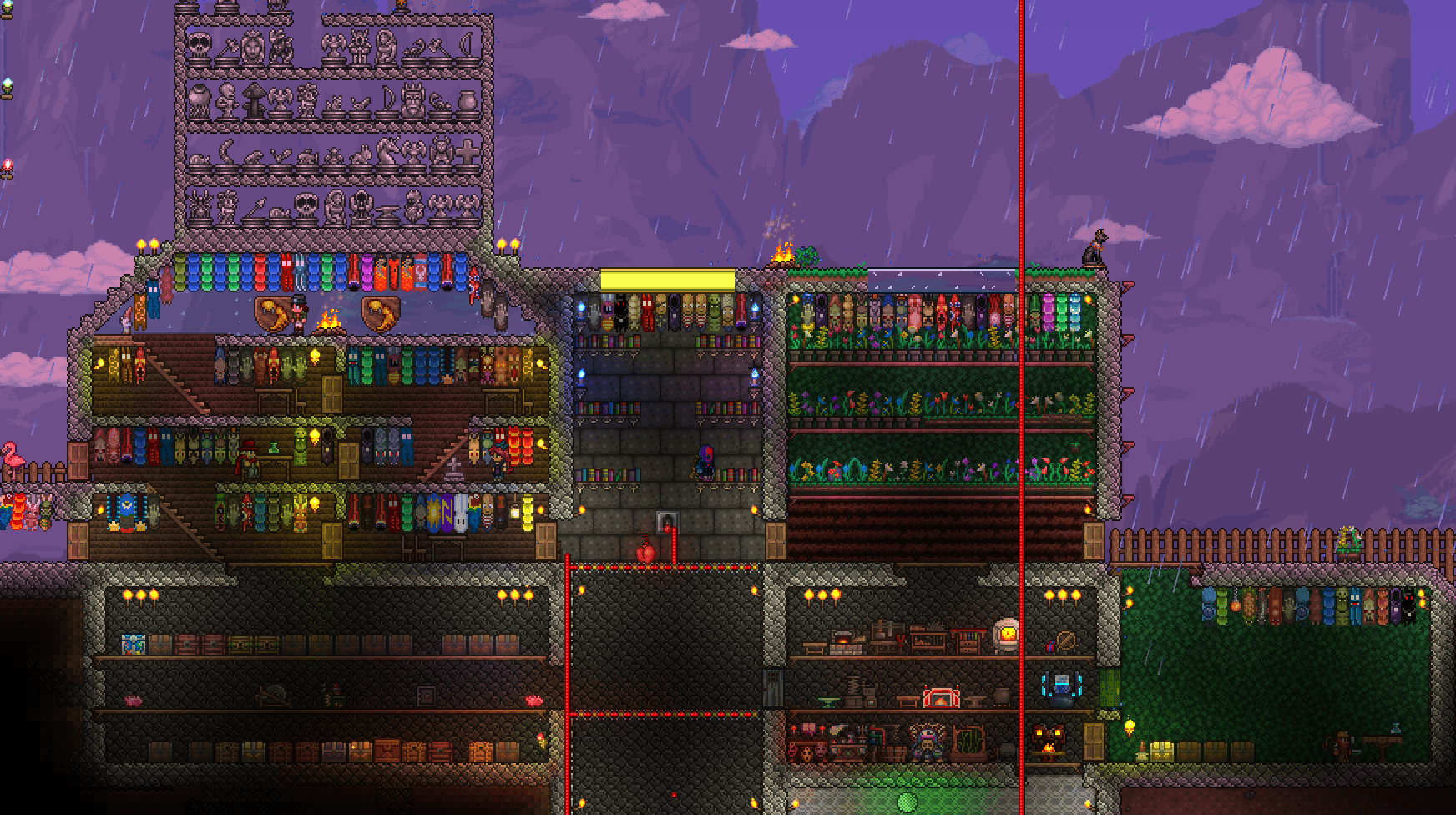 My Home. Including my statue garden, treasure and storage room, Library