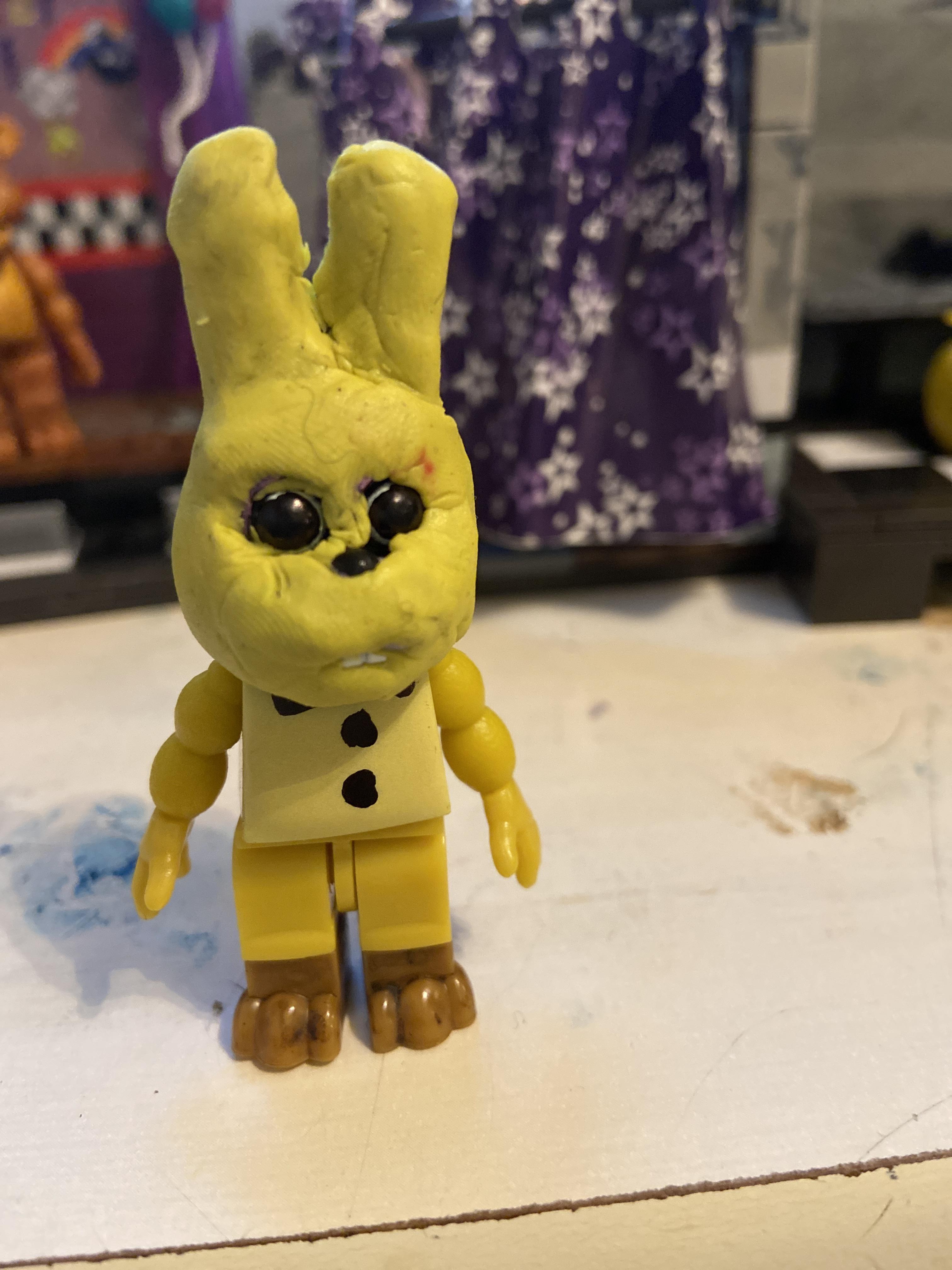 My attempt at a spring Bonnie figure r/fivenightsatfreddys
