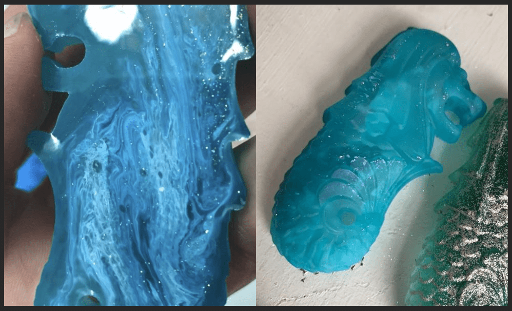 Resin glossy on the air side, matte in the mold??? How to get full