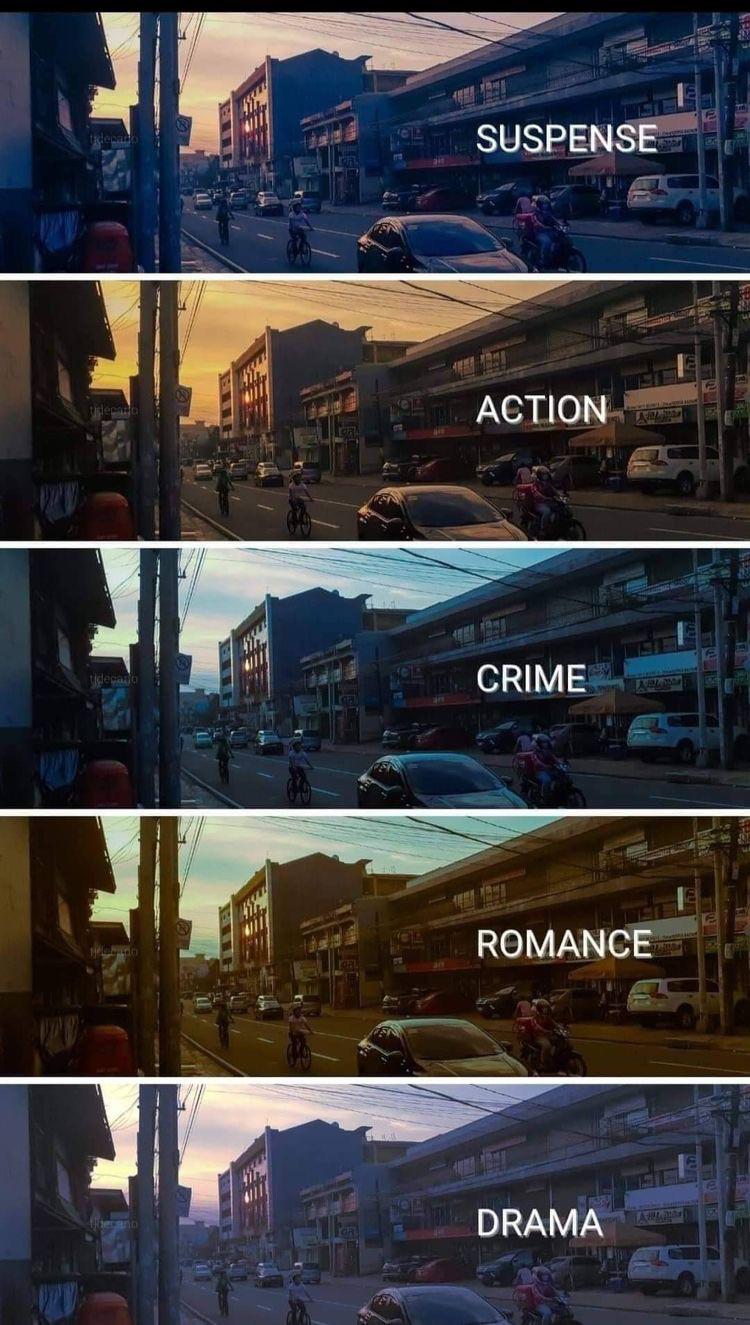 The fact that we can tell what type of genre a movie is based on the