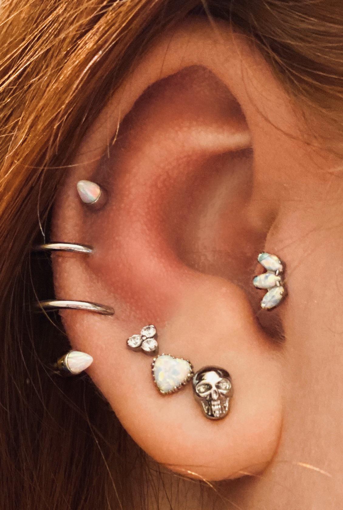 Finally happy with my ear setup. ) r/piercing