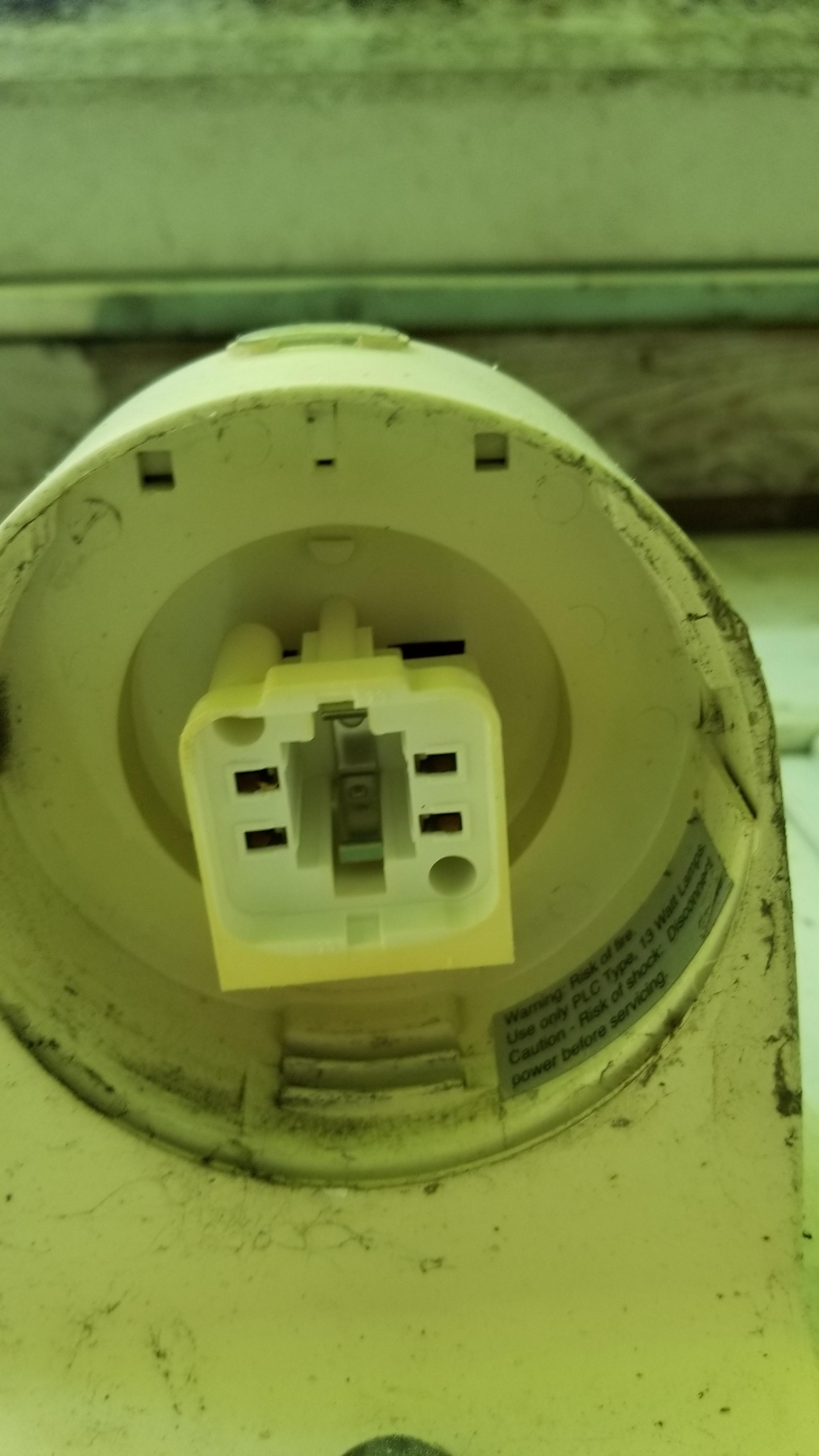 This is my porch light in my new house. What kind of socket is this