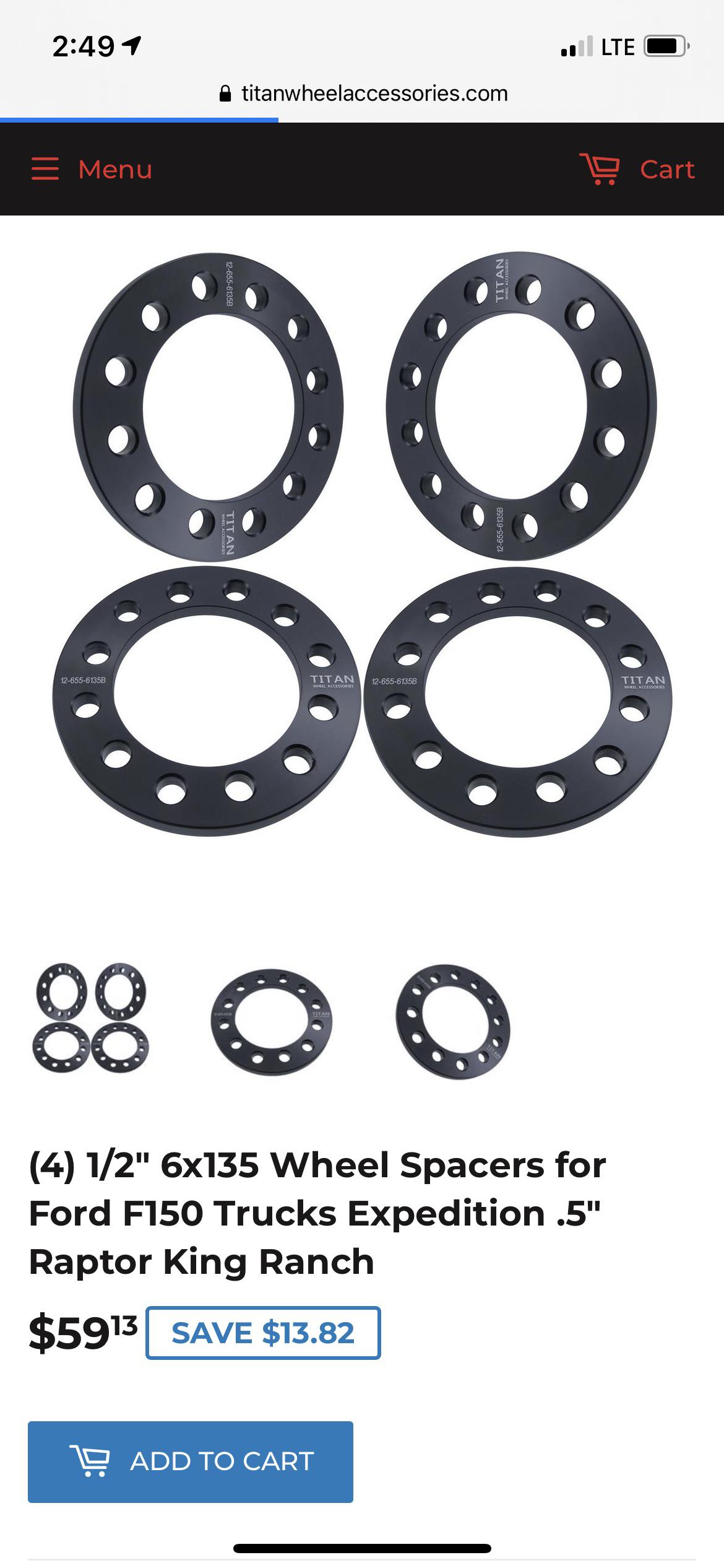 Will a 1/2 inch wheel spacer be harmful to my truck? (Continued below