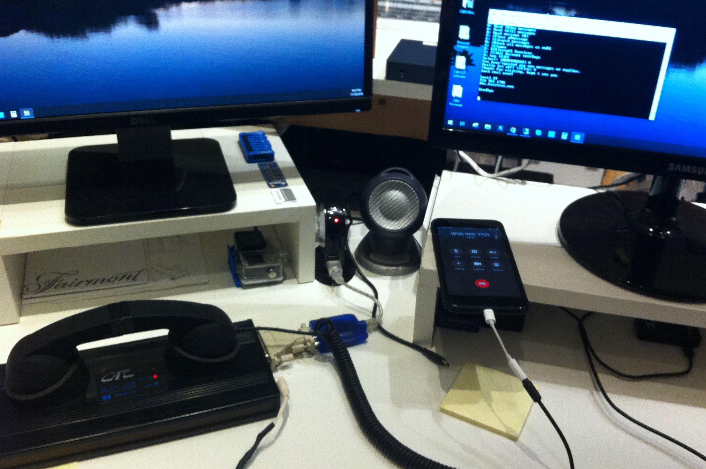 Acoustic coupler to BBS over cell phone test worked... next to try