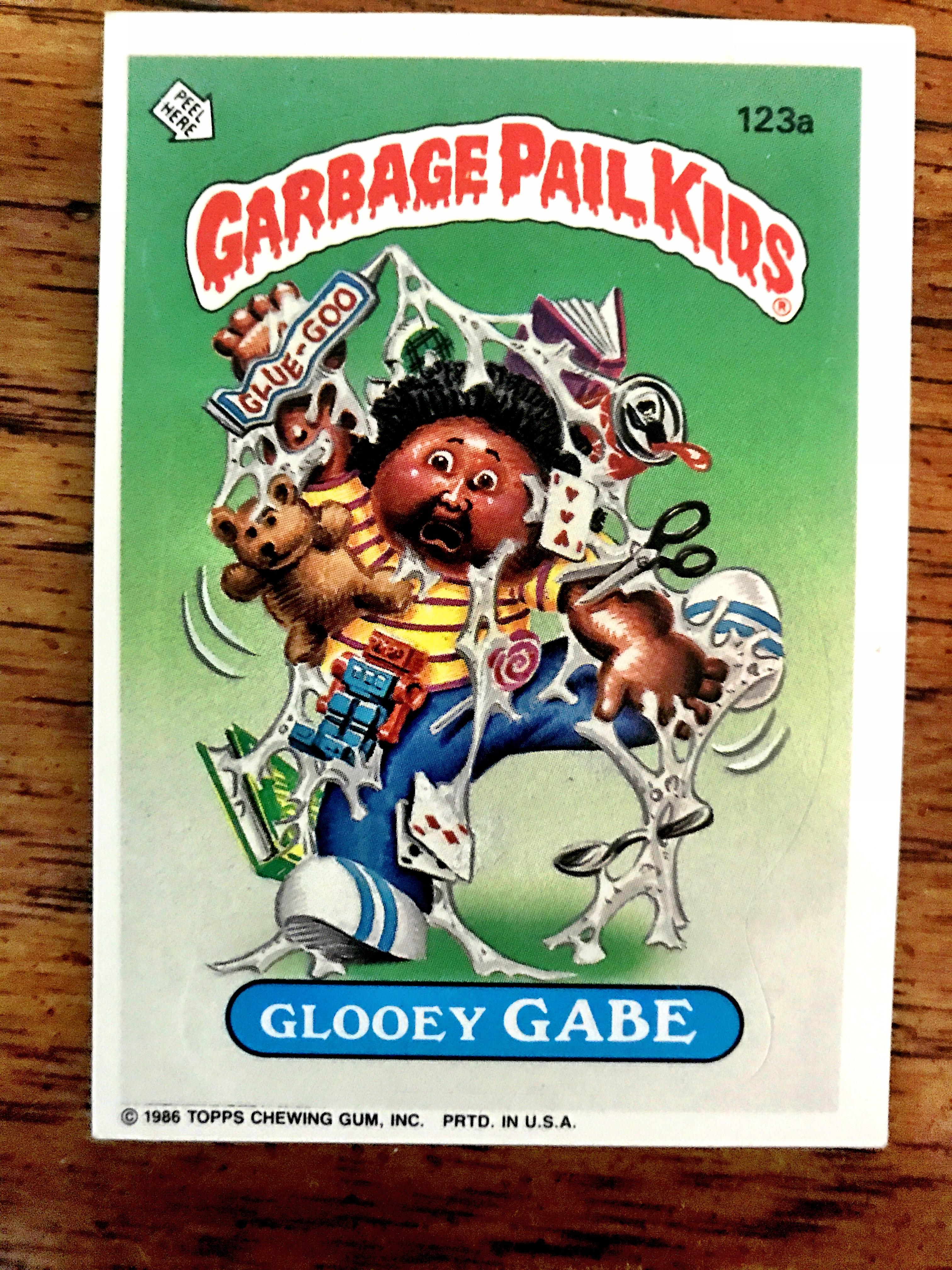 Came across this Garbage Pail Kids card today that I was using as a