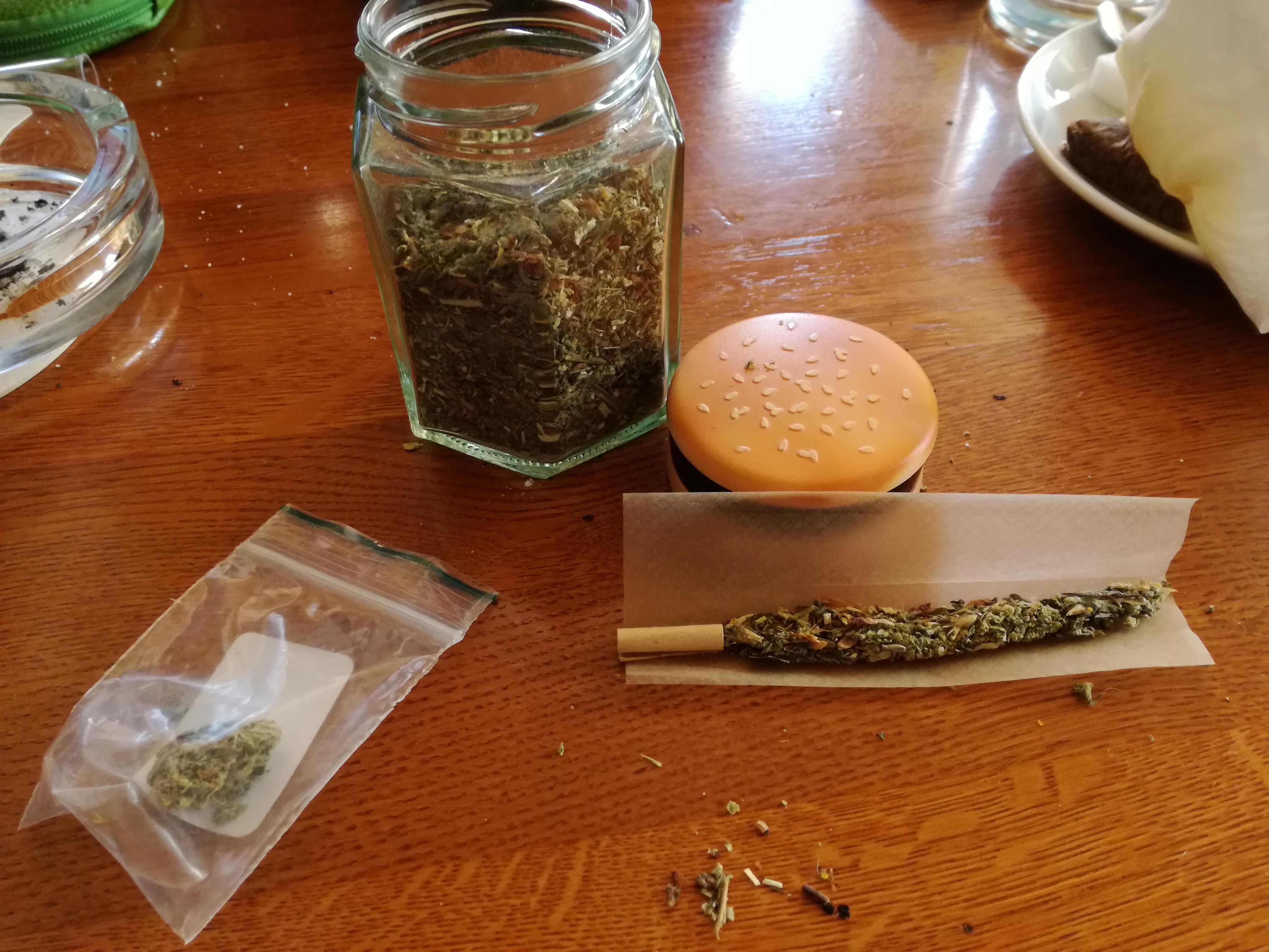 In Amsterdam they have a herbal mix at the tables as a