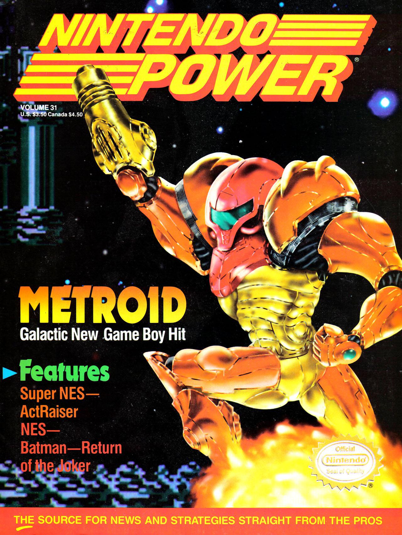 Nintendo Power Issue 31 December 1991 Front Cover r