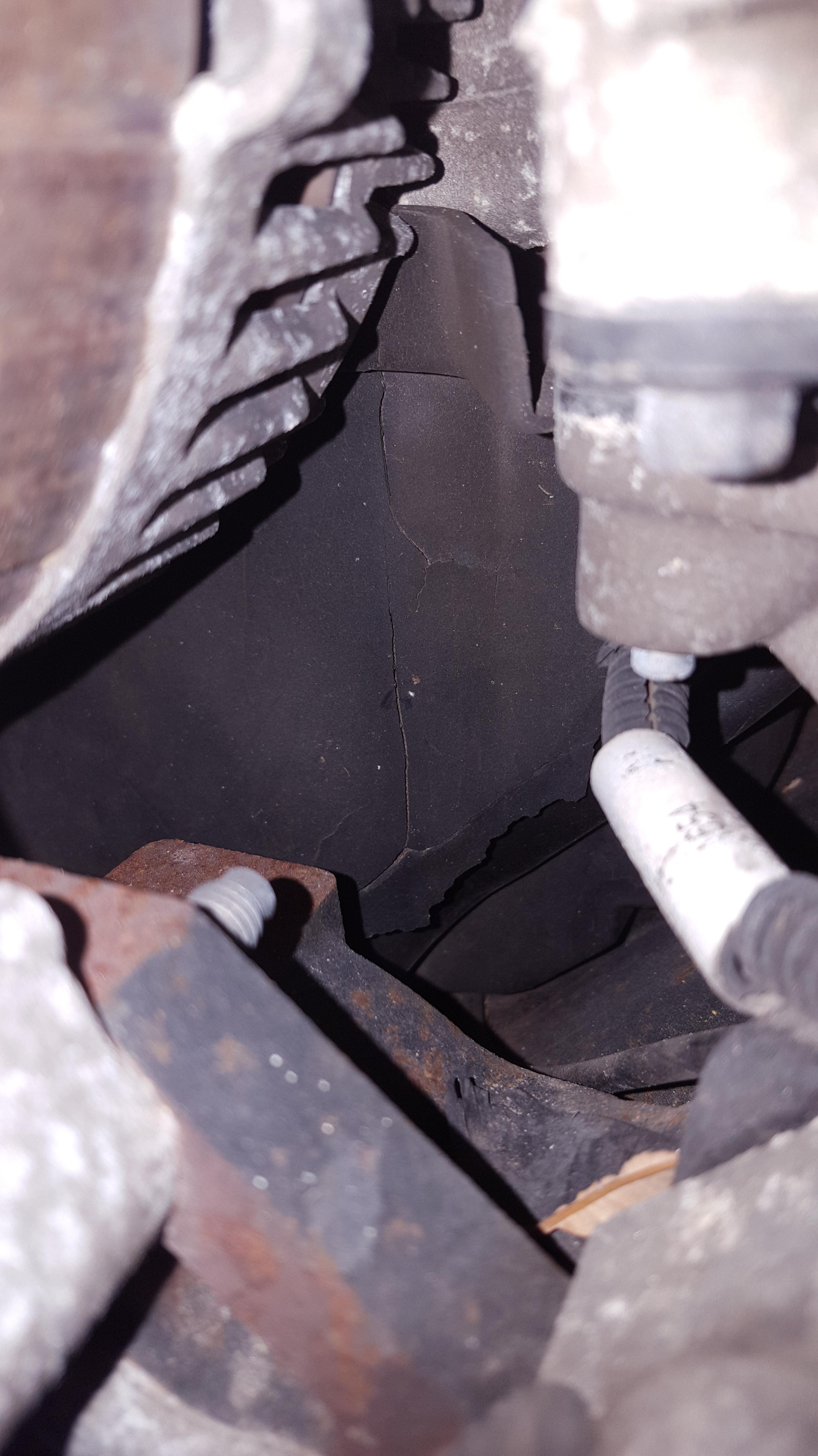 My exhaust manifold seems to be cracked behind the alternator. Will