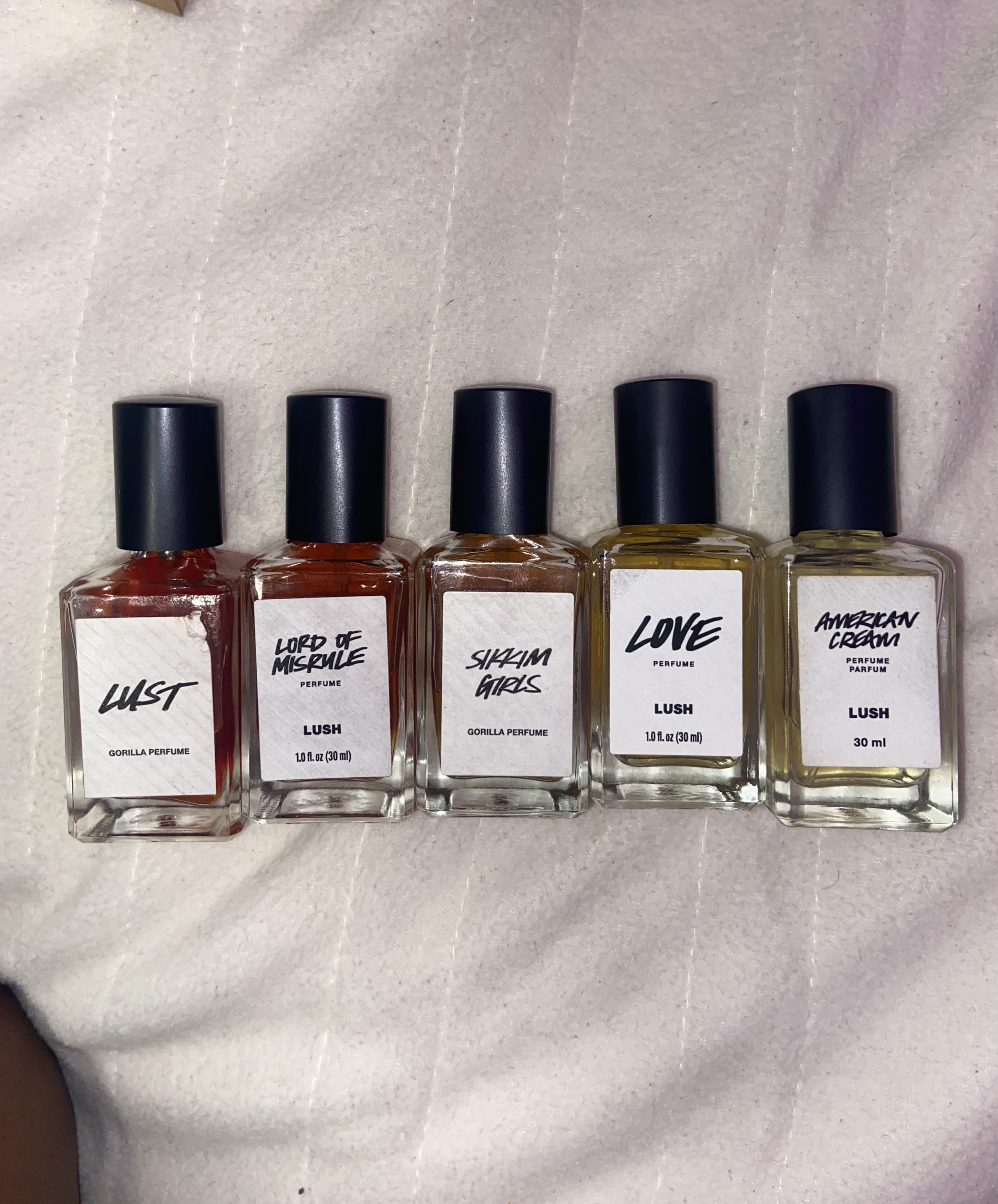 my lush perfumes 🥰 Love is the newest addition to this collection ! r