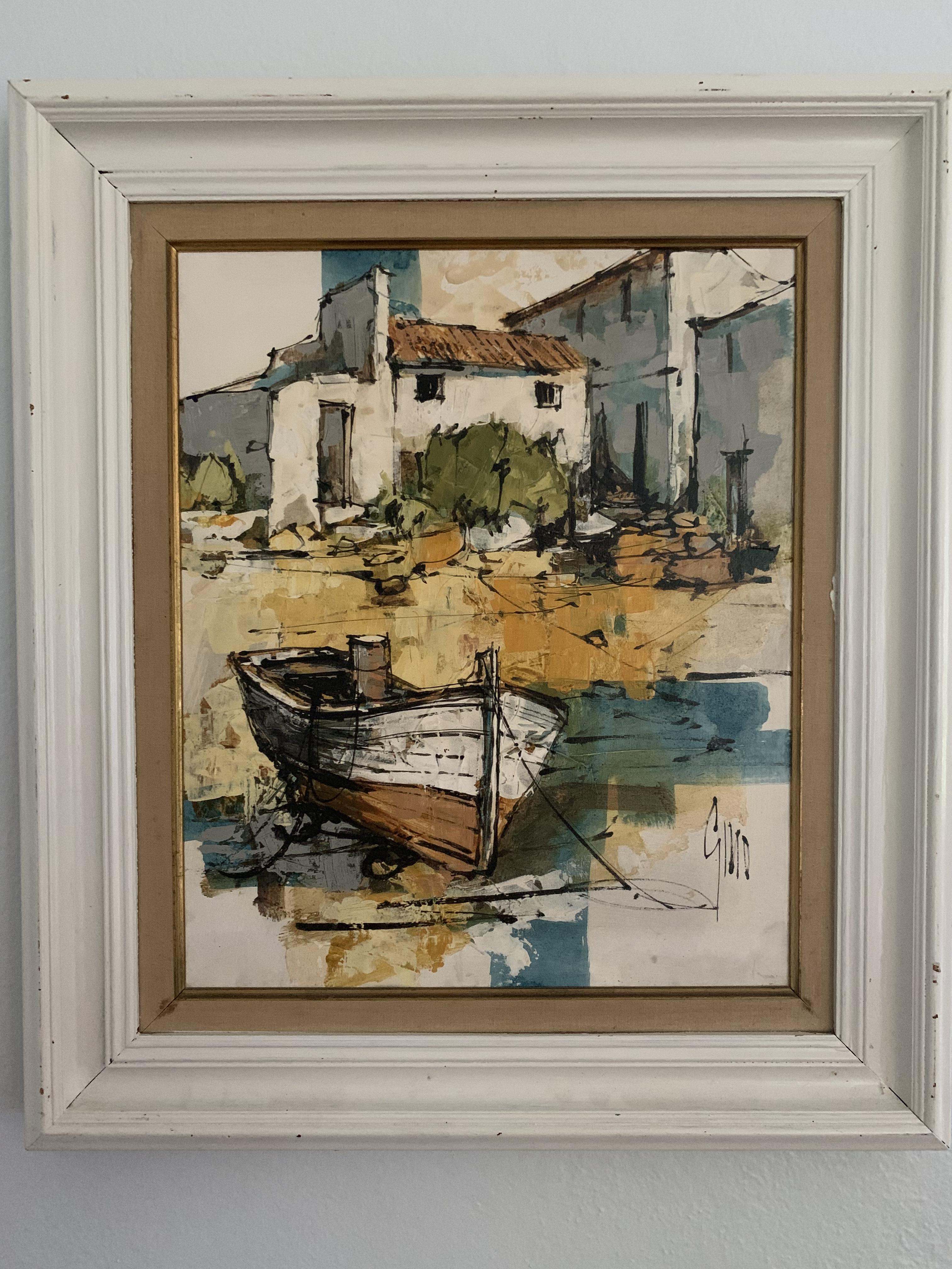 I found this painting at Goodwill a few years ago. I’ve always really liked it and wanted to try