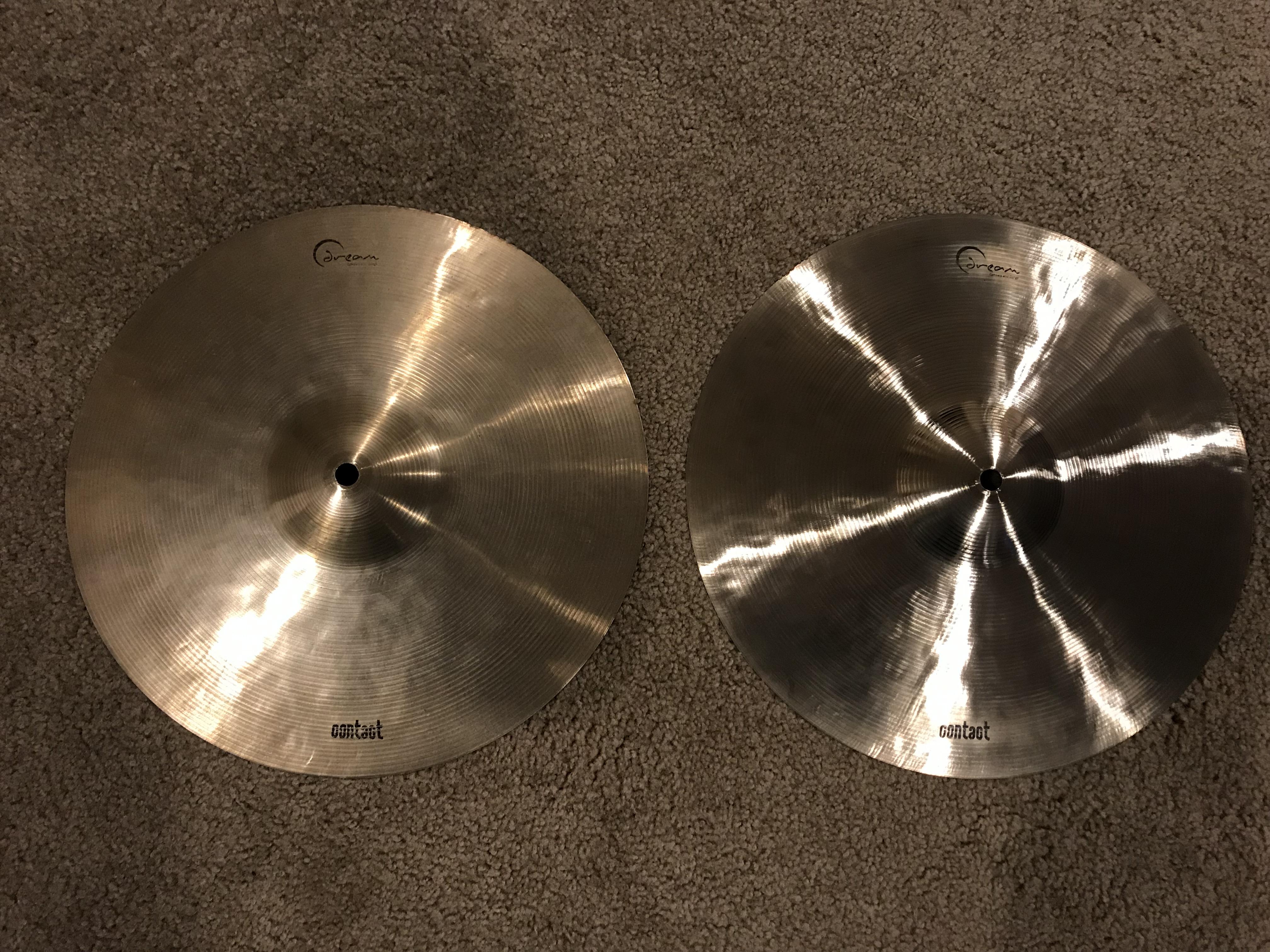 Decided to give my cymbals a polish after two years, the deference is