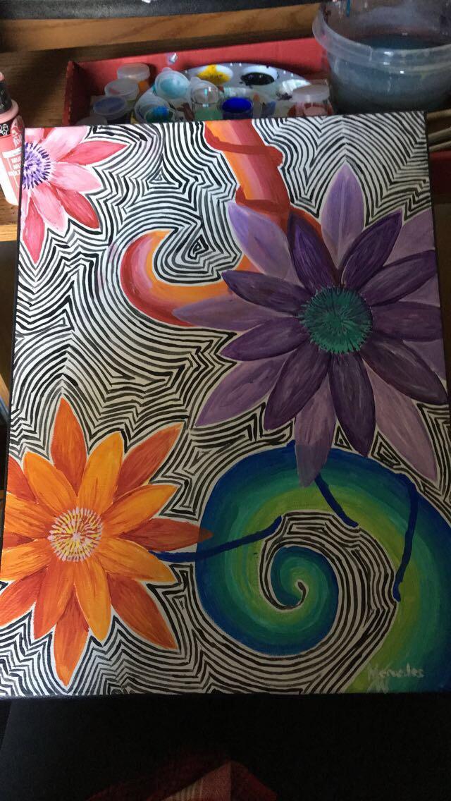 Acrylic painting on stretched canvas r/acrylics