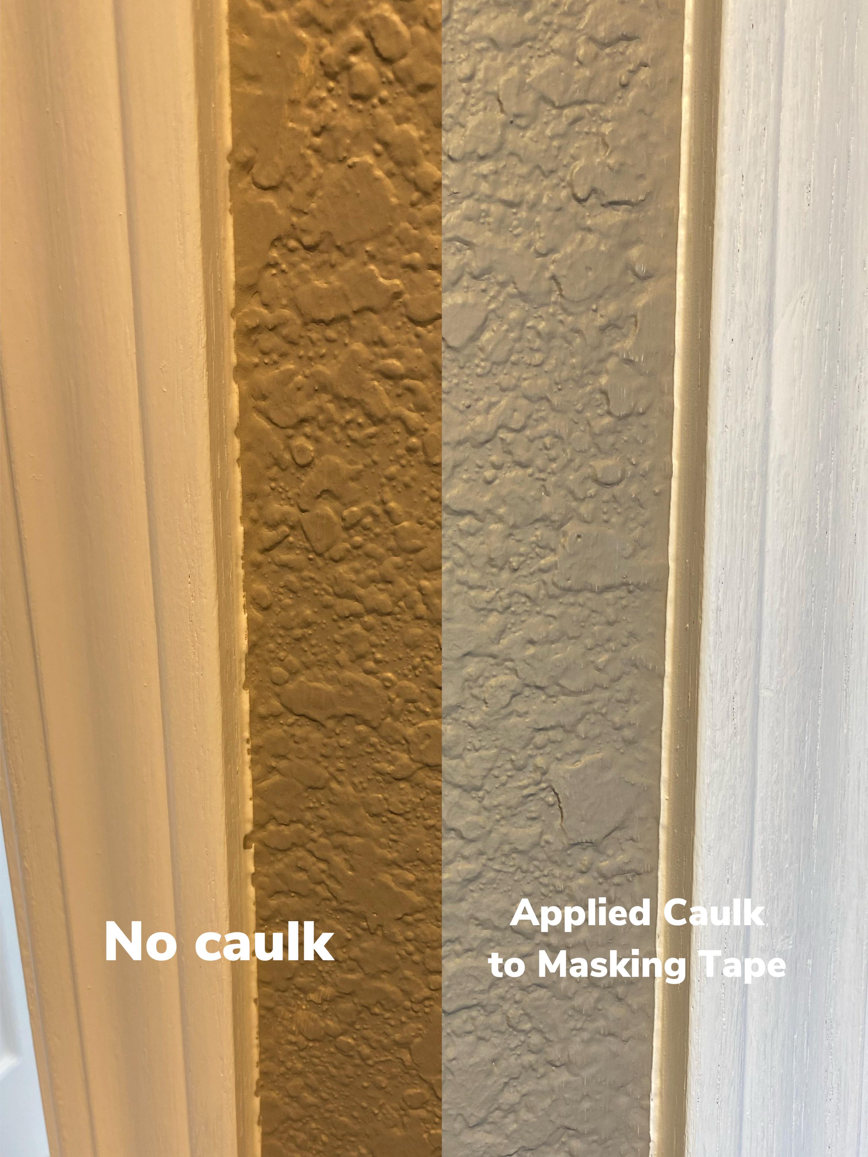 TIL Painting clean lines on textured surfaces Caulk your masking tape! https//youtu.be