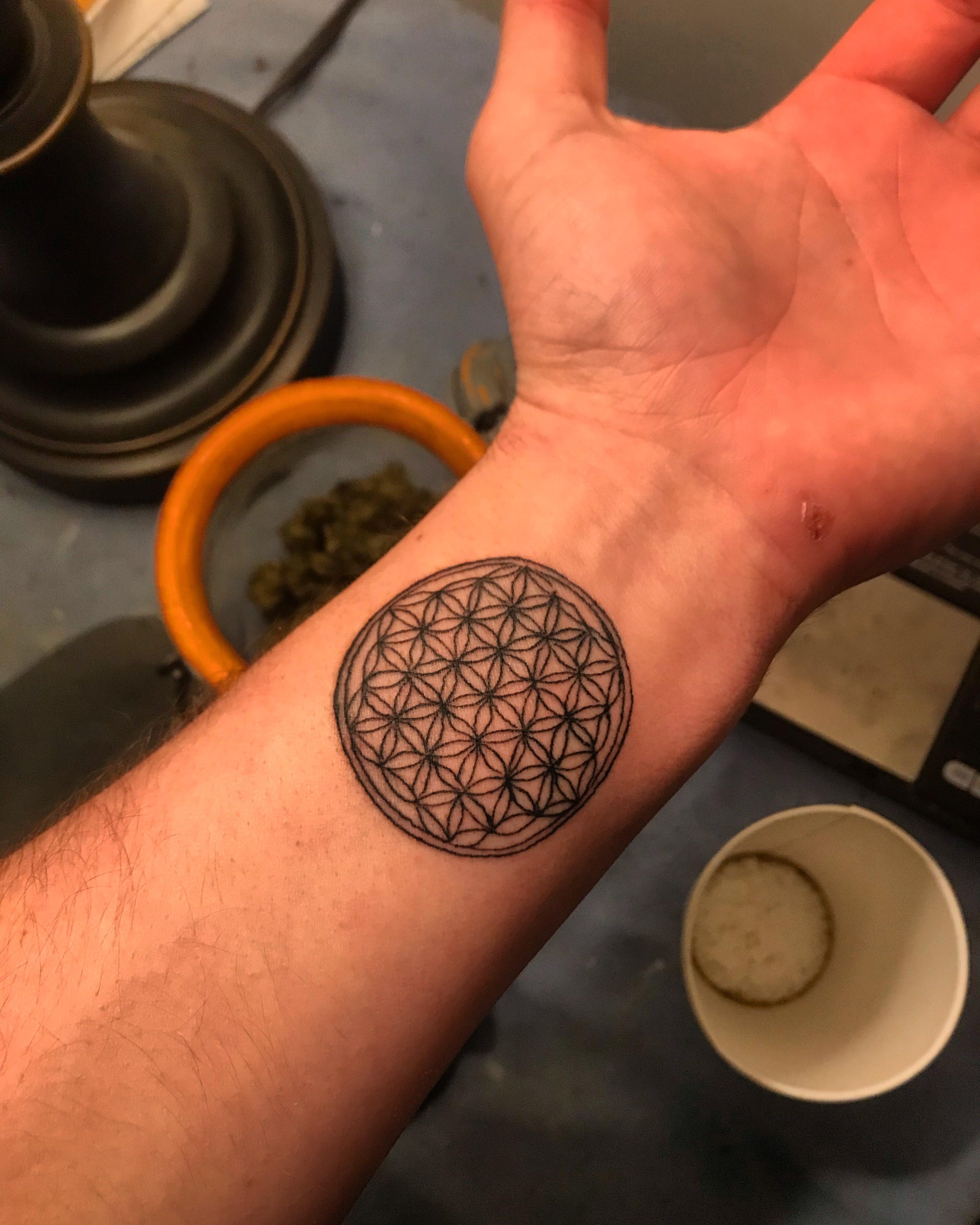 Sacred Geometry Psychedelic Tattoo Best Tattoo Ideas