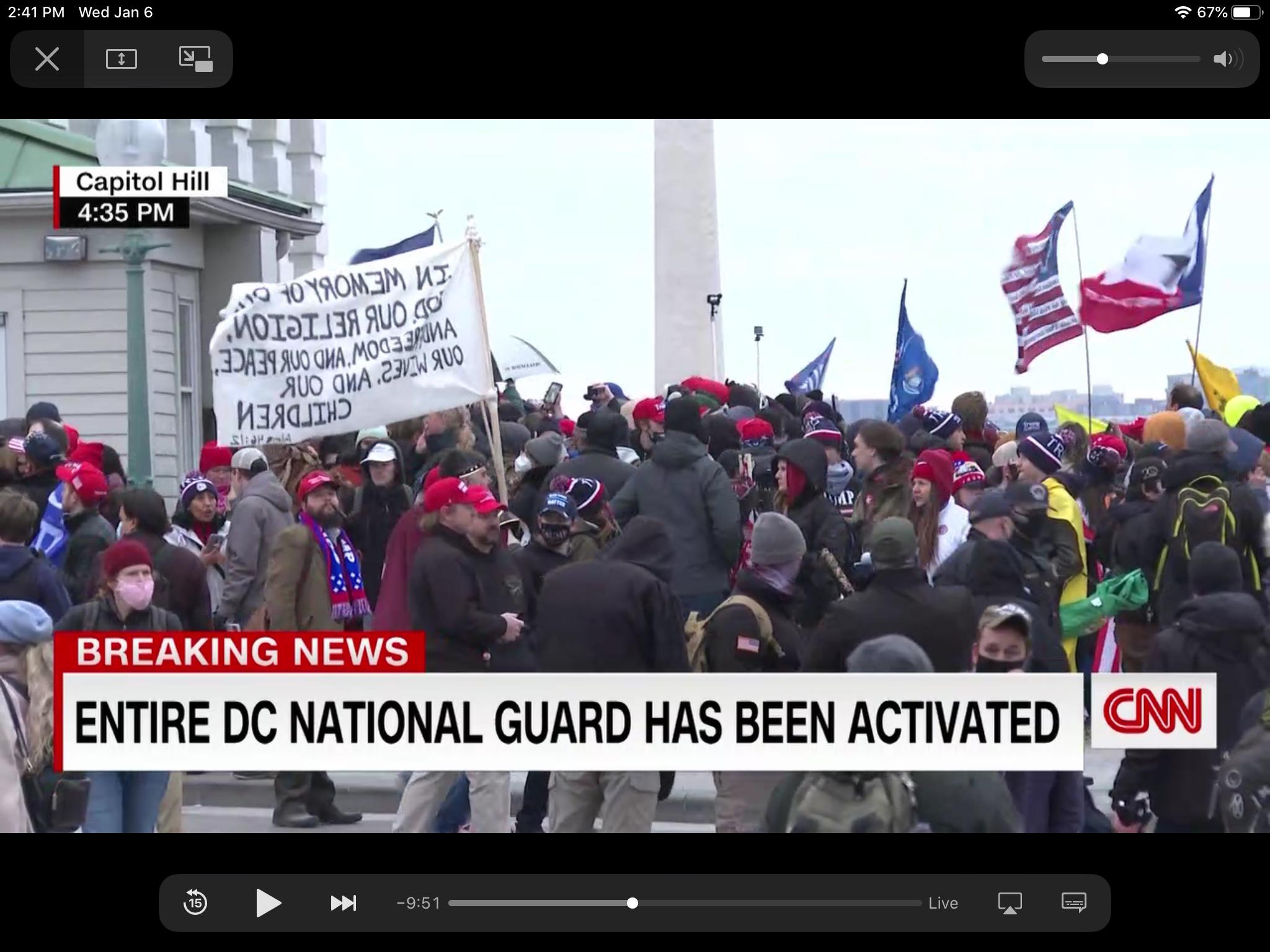 Captain Moroni quote apart of todays US Capitol Sedition mob take over. r/exmormon