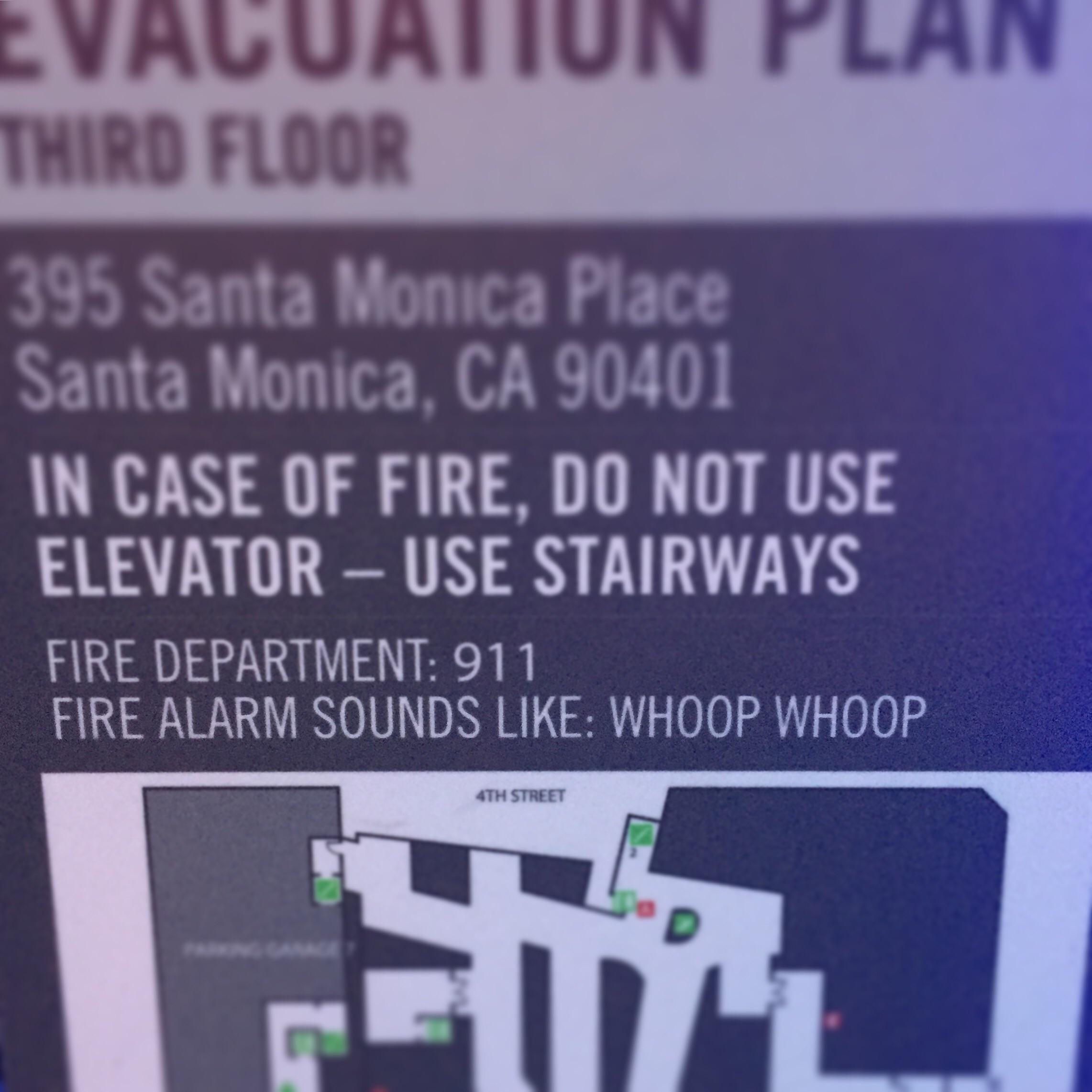 This sign describes how the fire alarm sounds. r/mildlyinteresting