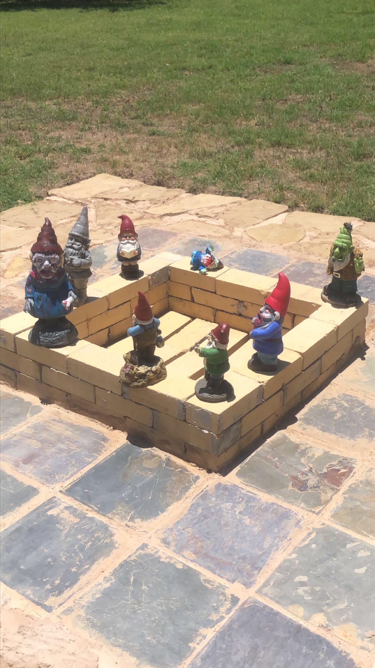 so, my dad has a gnome shrine... malelivingspace