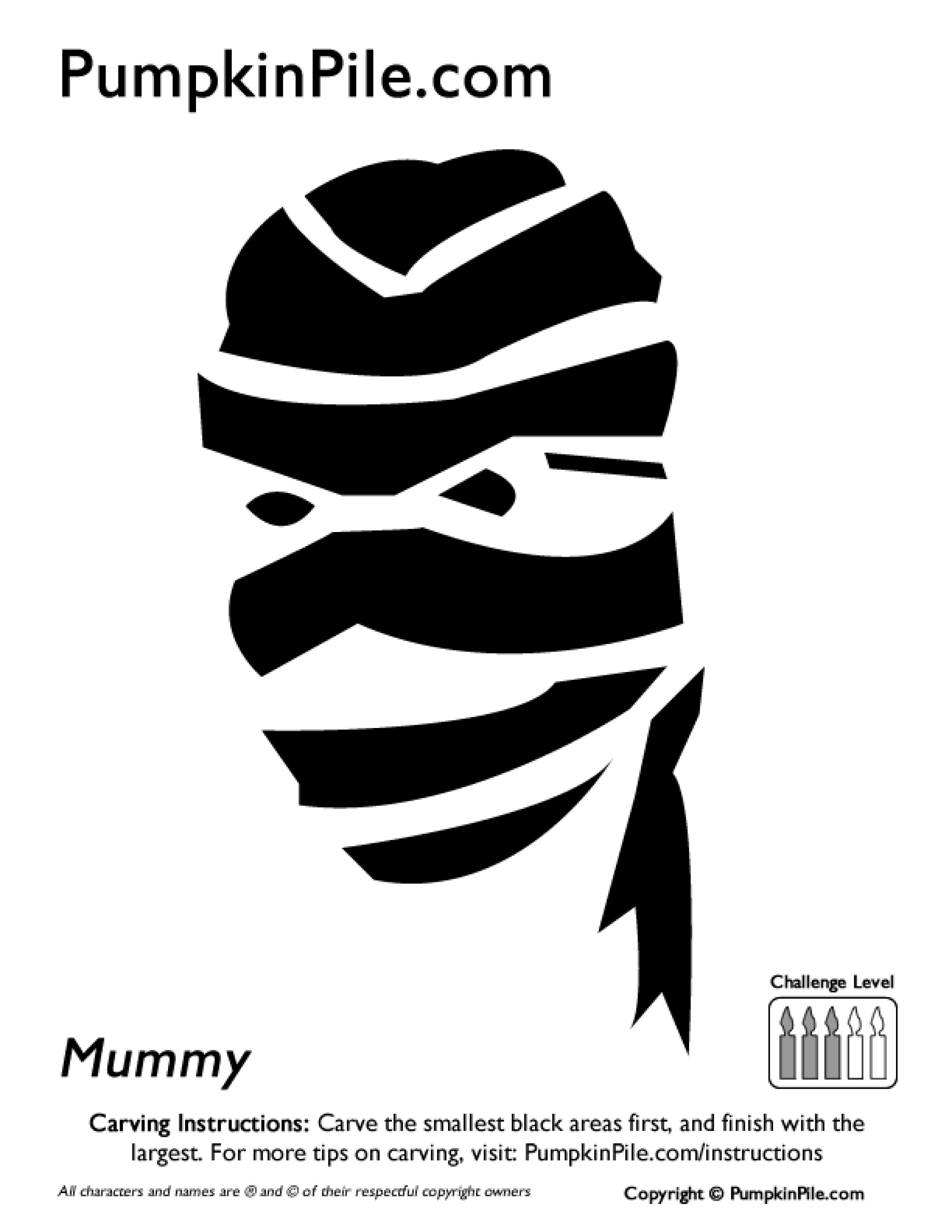 Mummy (Pumpkin Stencil Pumpkin Pattern Pumpkin Template Jacko Mummy (Pumpkin Stencil Pumpkin Pattern Pumpkin Template Jacko