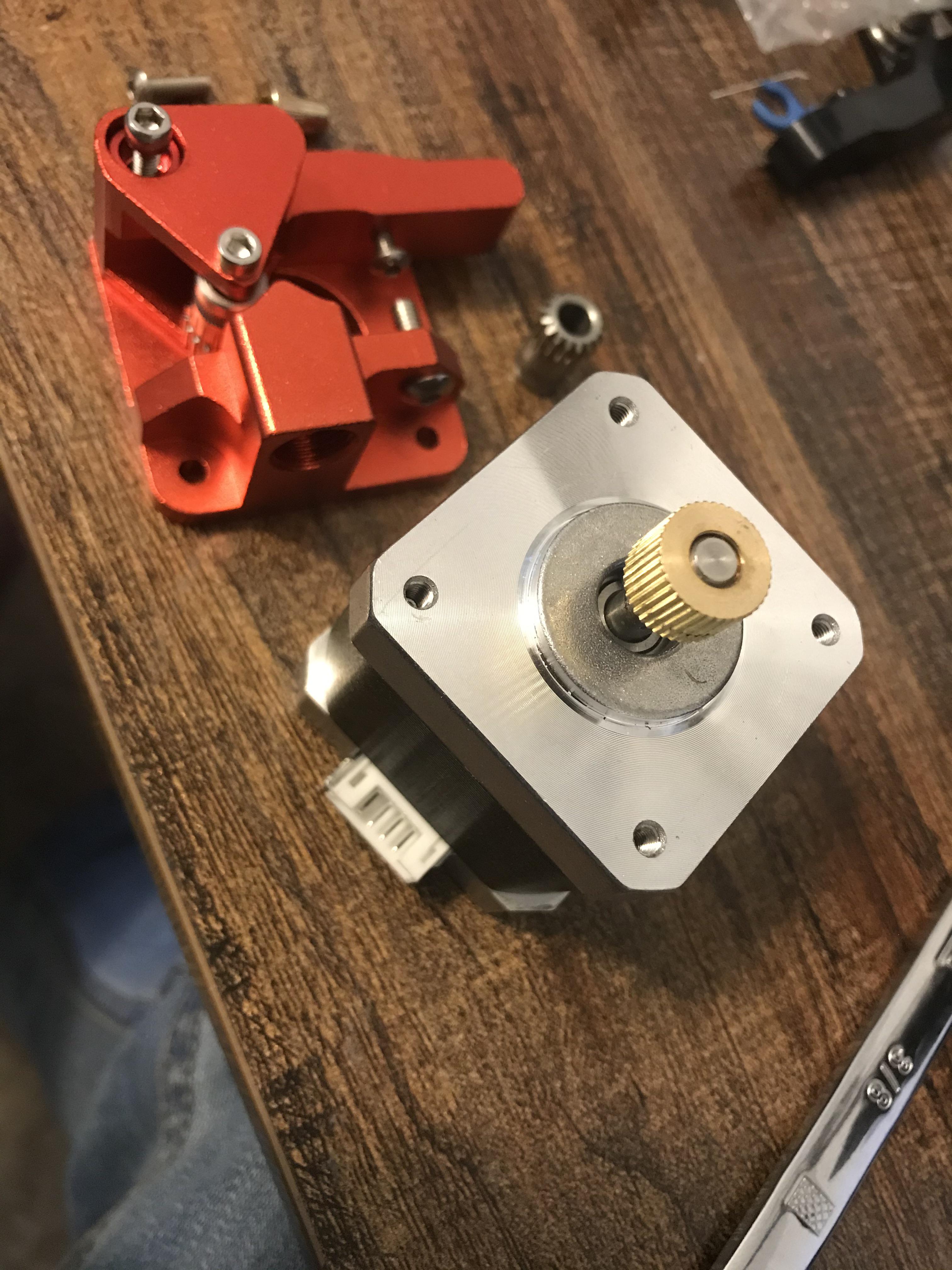 Dual drive extruder upgrade. I bought the. F1rst layer dual gear