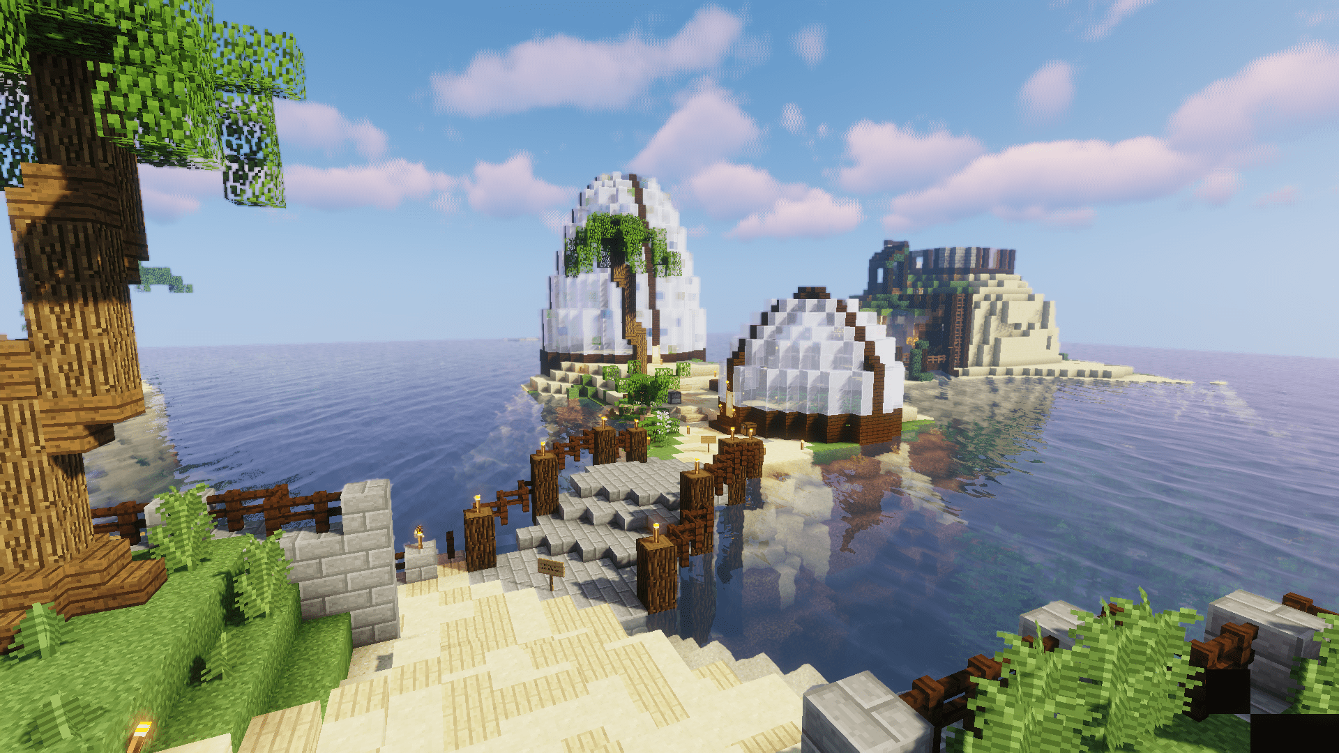 Two turtle Farms Built in survival D r/Minecraft