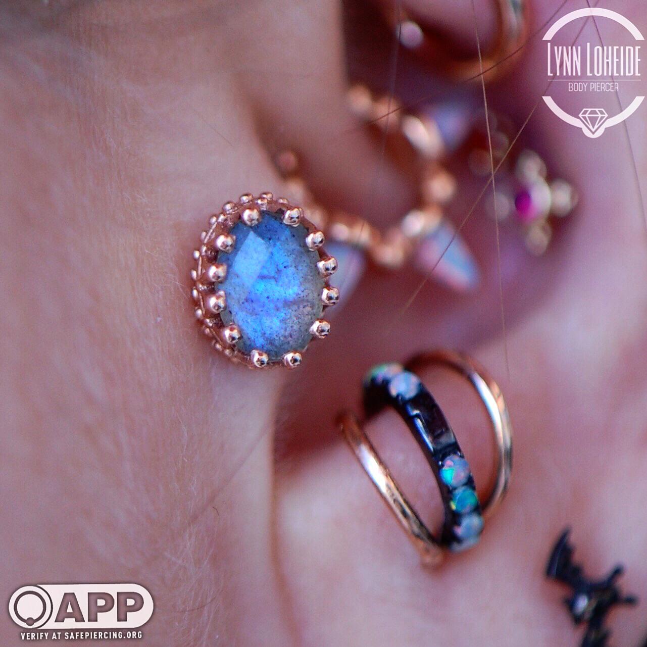 The most magical piece of BVLA for this healed tragus by Lynn at Icon