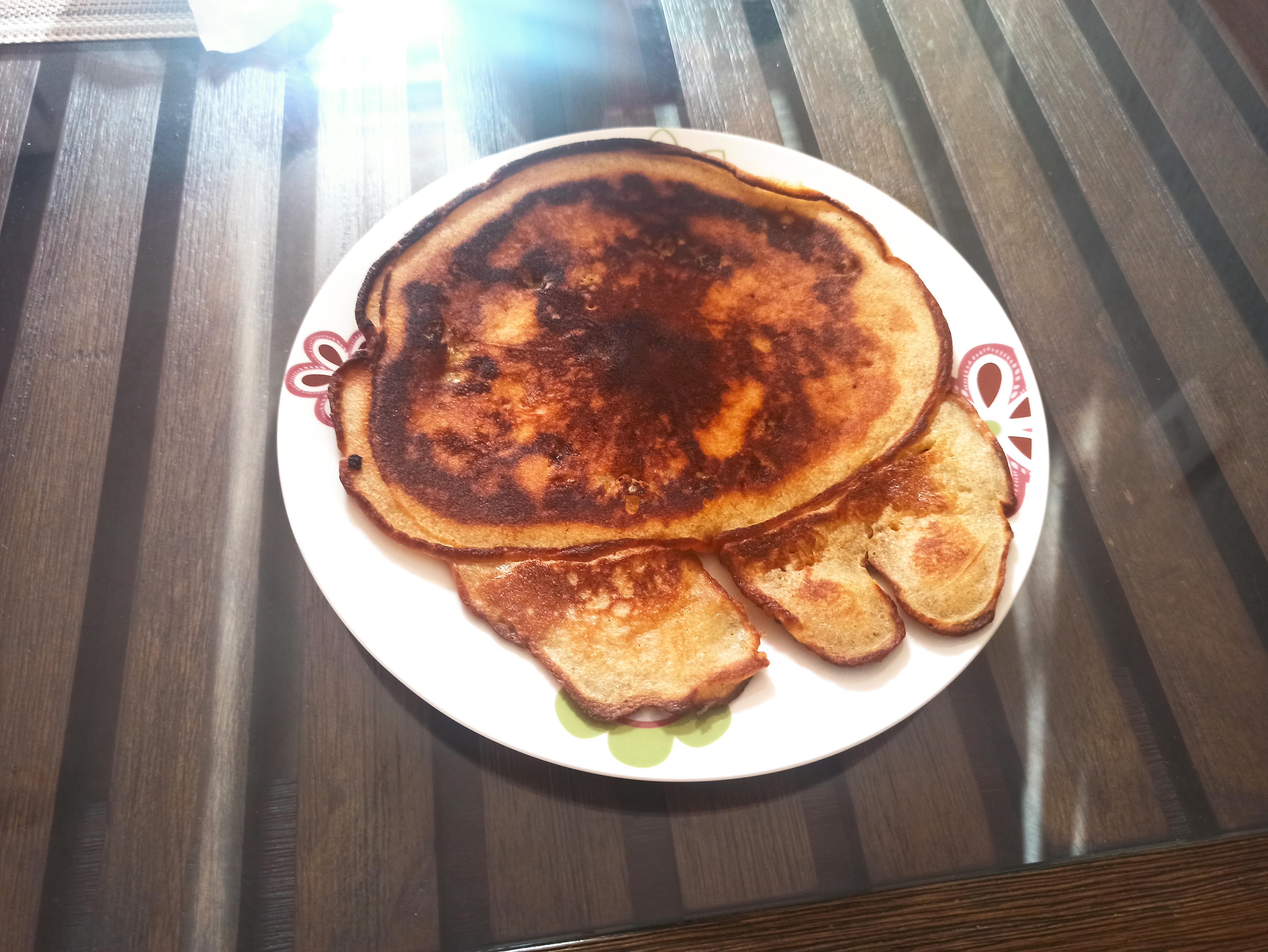 Made this pancake and somehow im just thinking about the good DD from u