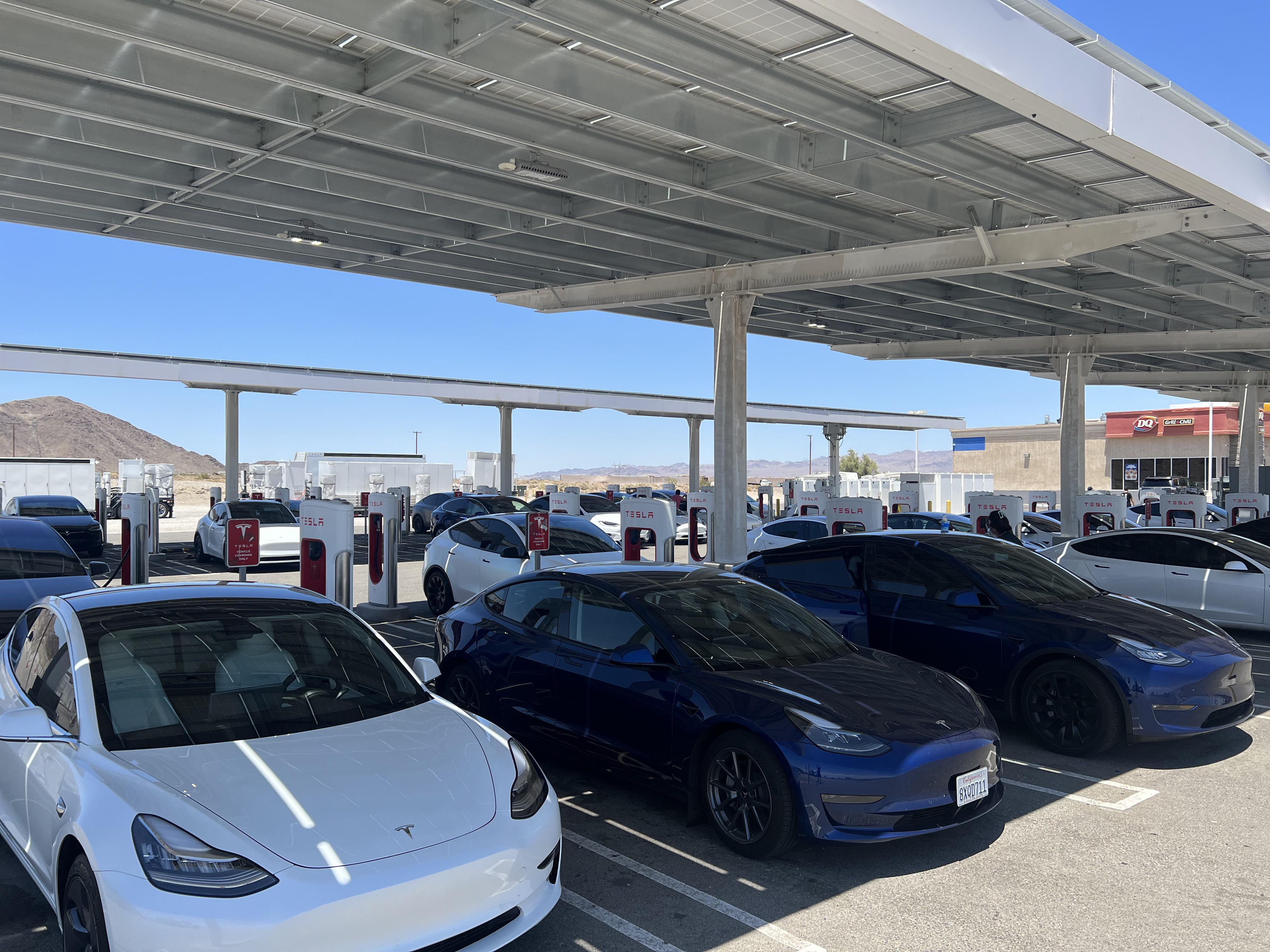 The sheer size of this supercharger station in Baker, California… r