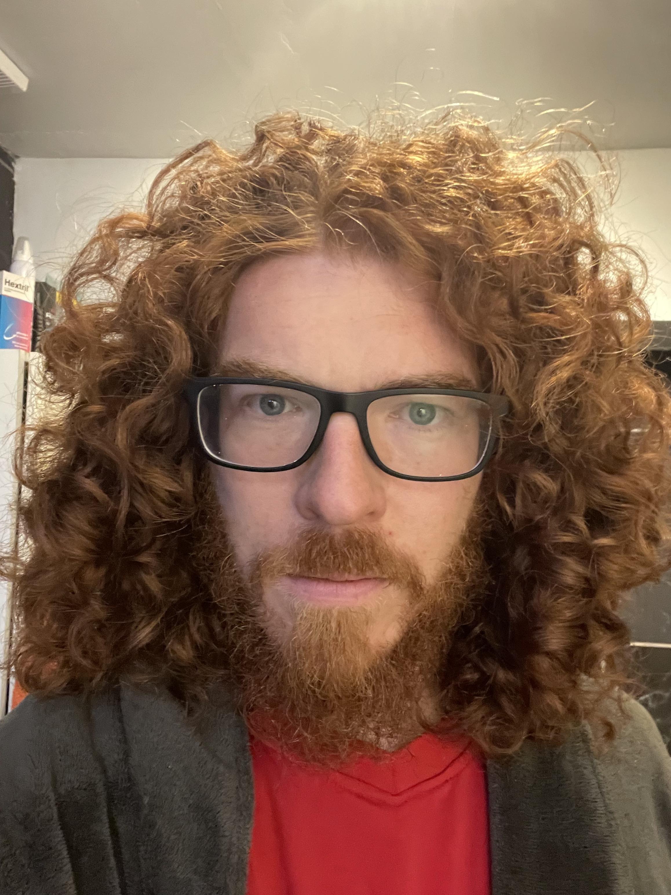 After seeing all the beautiful red curls, I found the courage to post