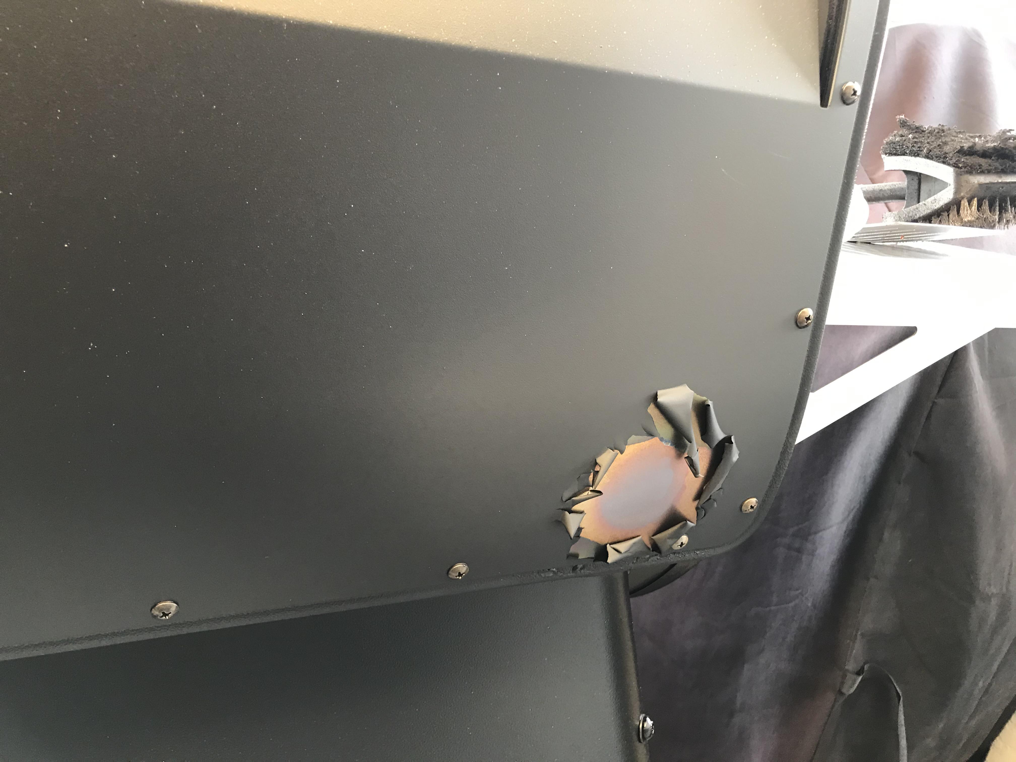 New Timberline 850. Is the back supposed to do this after the first