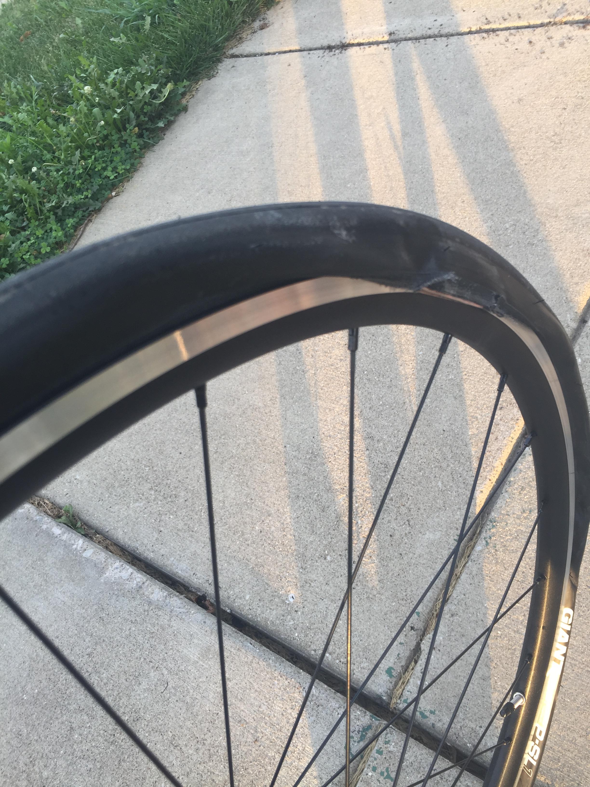 Is it normal for a tube to explode and blow out the side wall of a tire