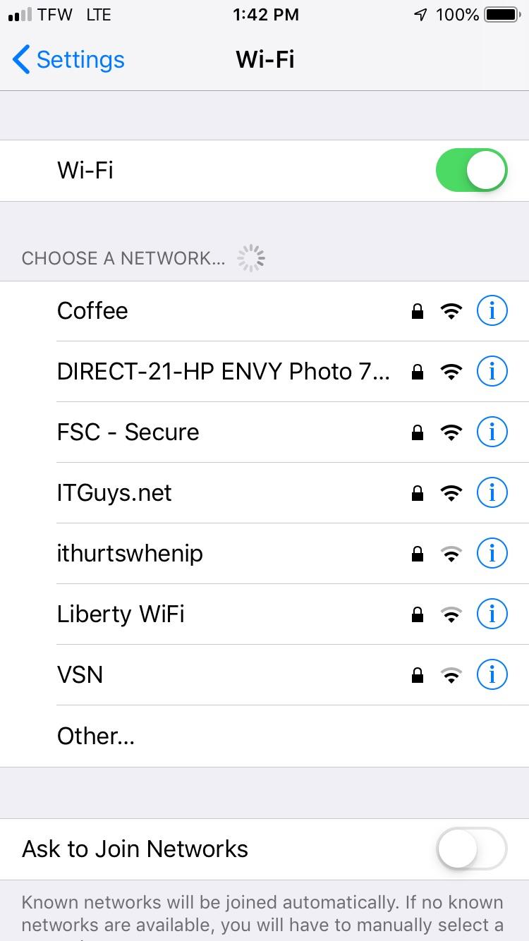 Just wanted to connect to WiFi at a coffee shop... r/screenshots