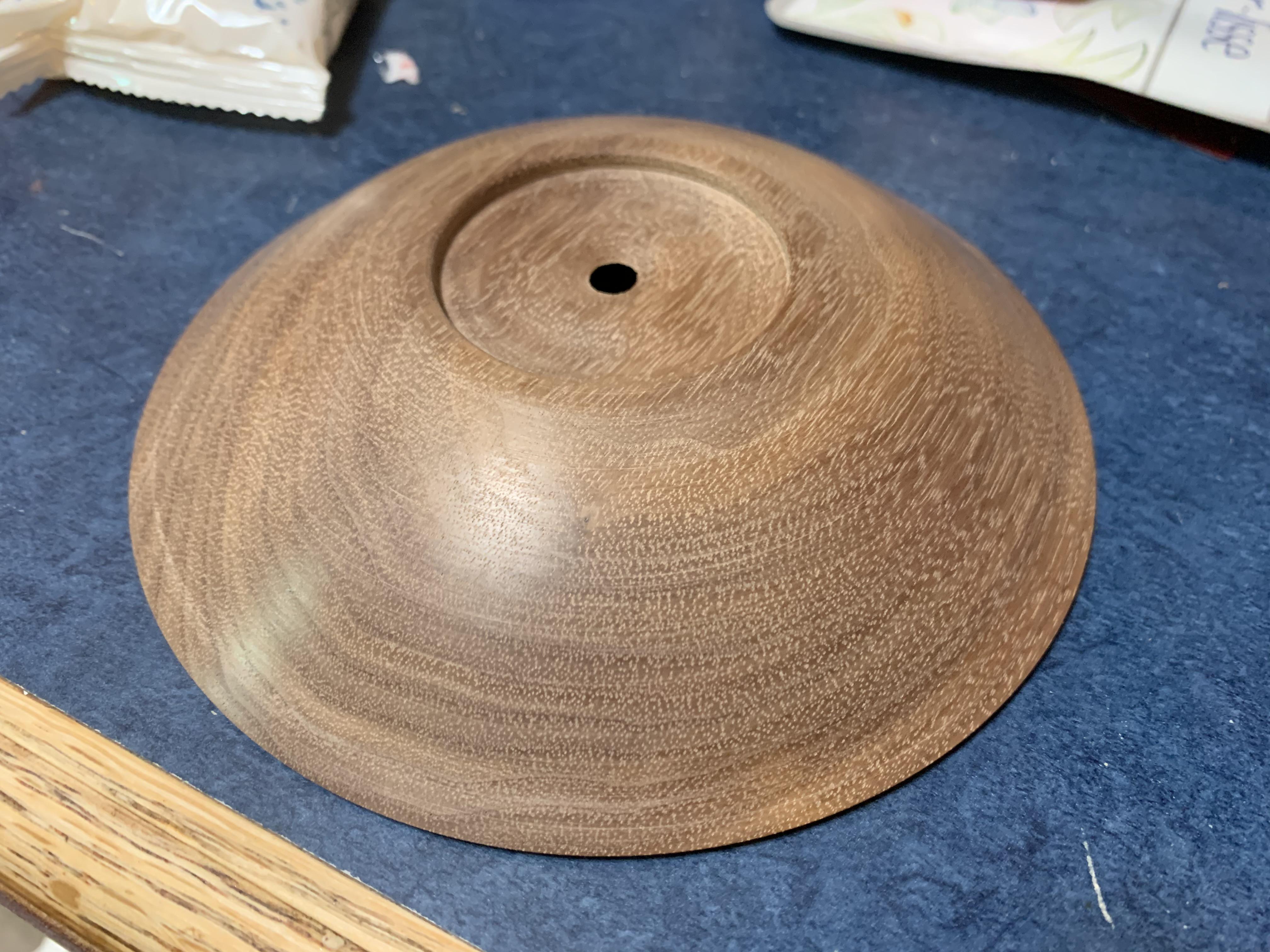 So I accidentally turned a hole in a bowl for the first time / Is