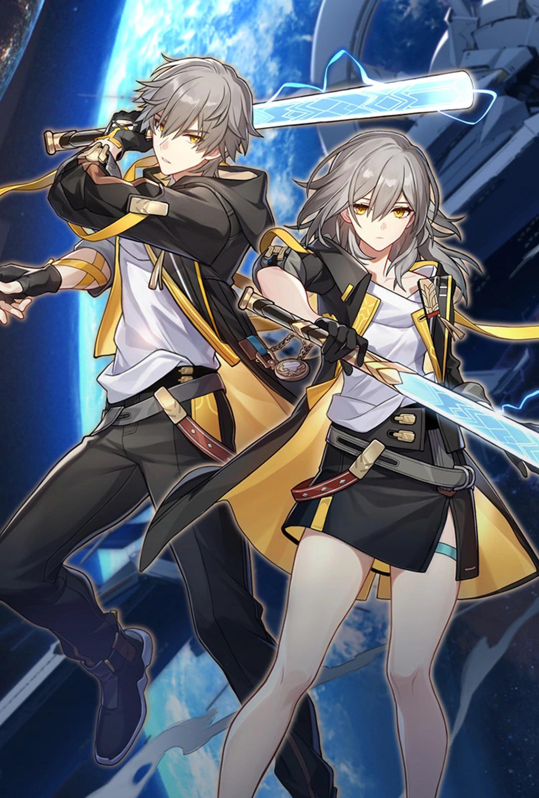 Anybody know the names of these two male/female characters? r