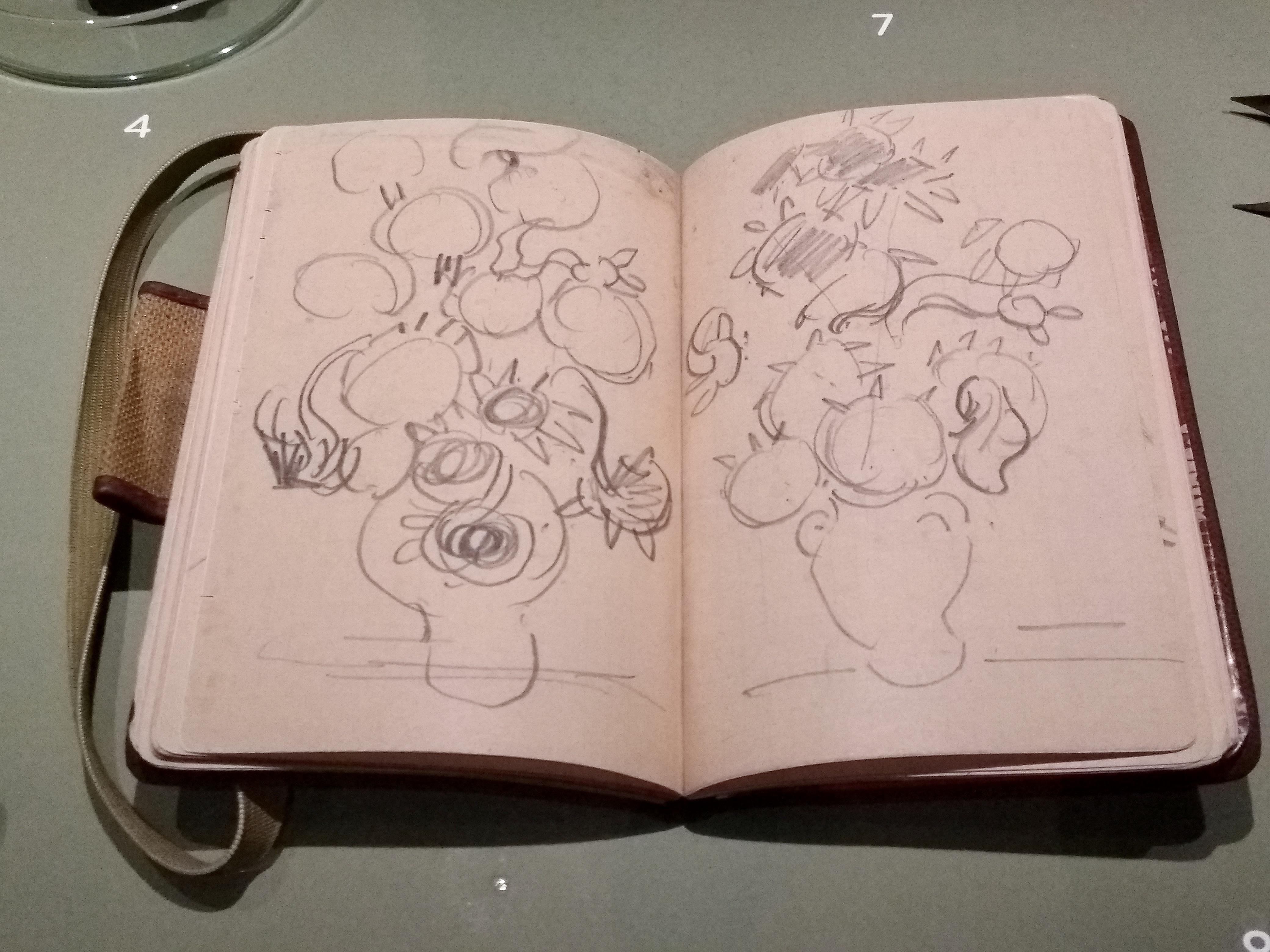 Van Gogh’s sketchbook. Museum exhibit. r/Journaling