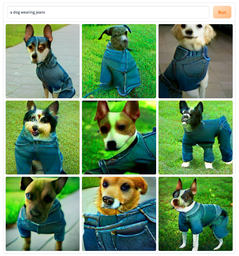 a dog wearing jeans r/weirddalle